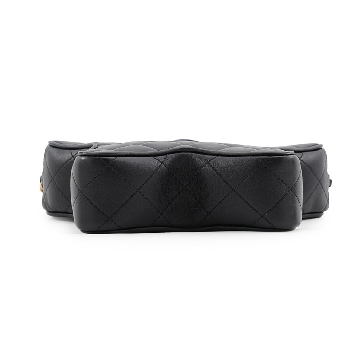 Chanel Black Leather Handbag Shoulder Bag (Pre-Owned)