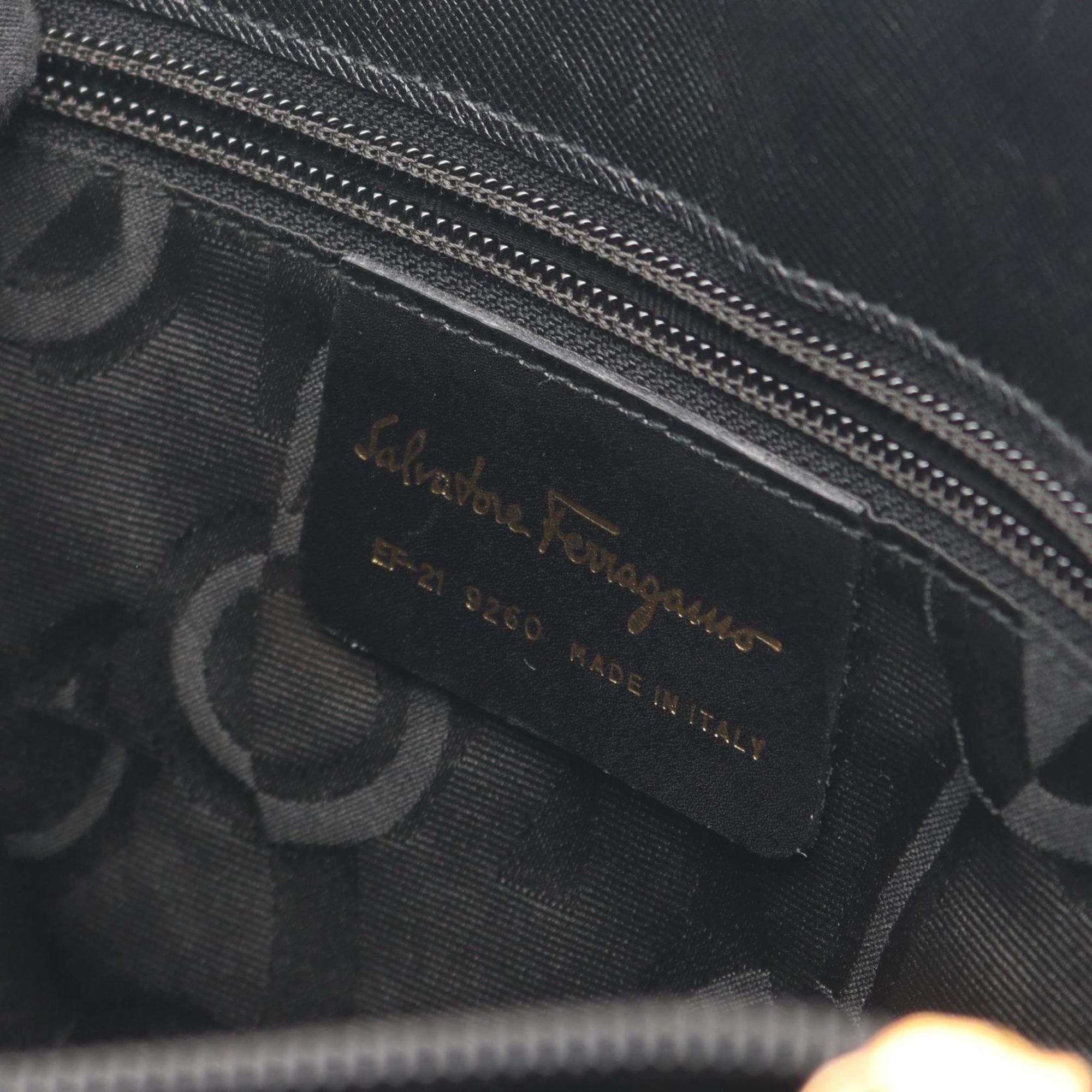 Salvatore Ferragamo Black Leather Tote Bag (Pre-Owned)