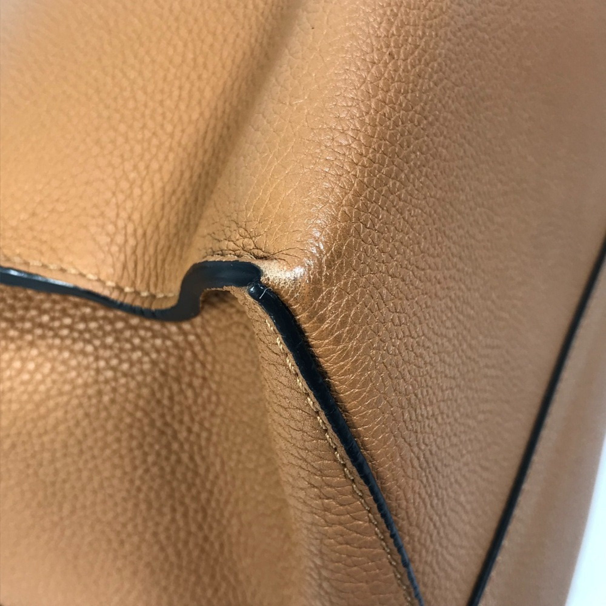 Loewe Brown Camel Leather Shoulder Bag Tote Bag (Pre-Owned)