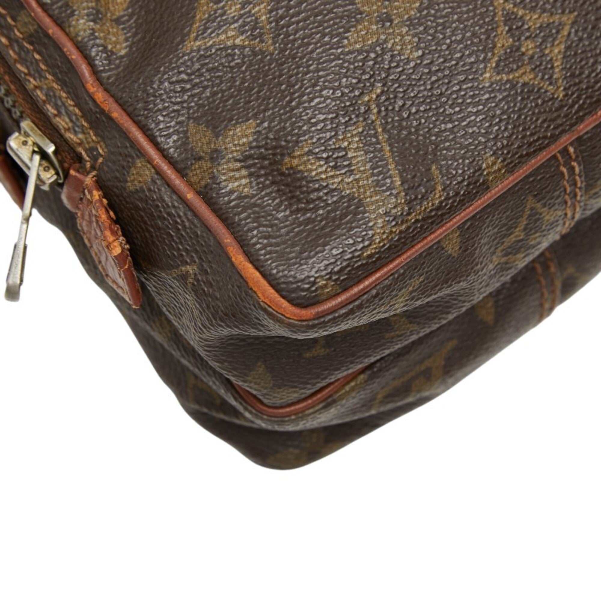 Louis Vuitton Brown Pvc Leather Shoulder Bag (Pre-Owned)