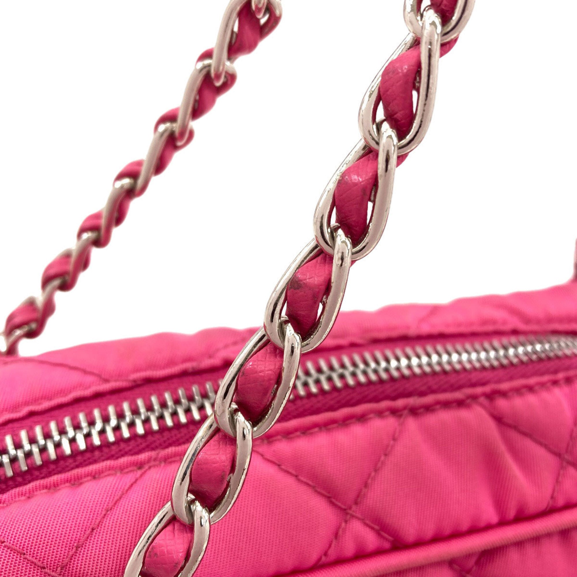 Prada Pink Nylon Shoulder Bag (Pre-Owned)