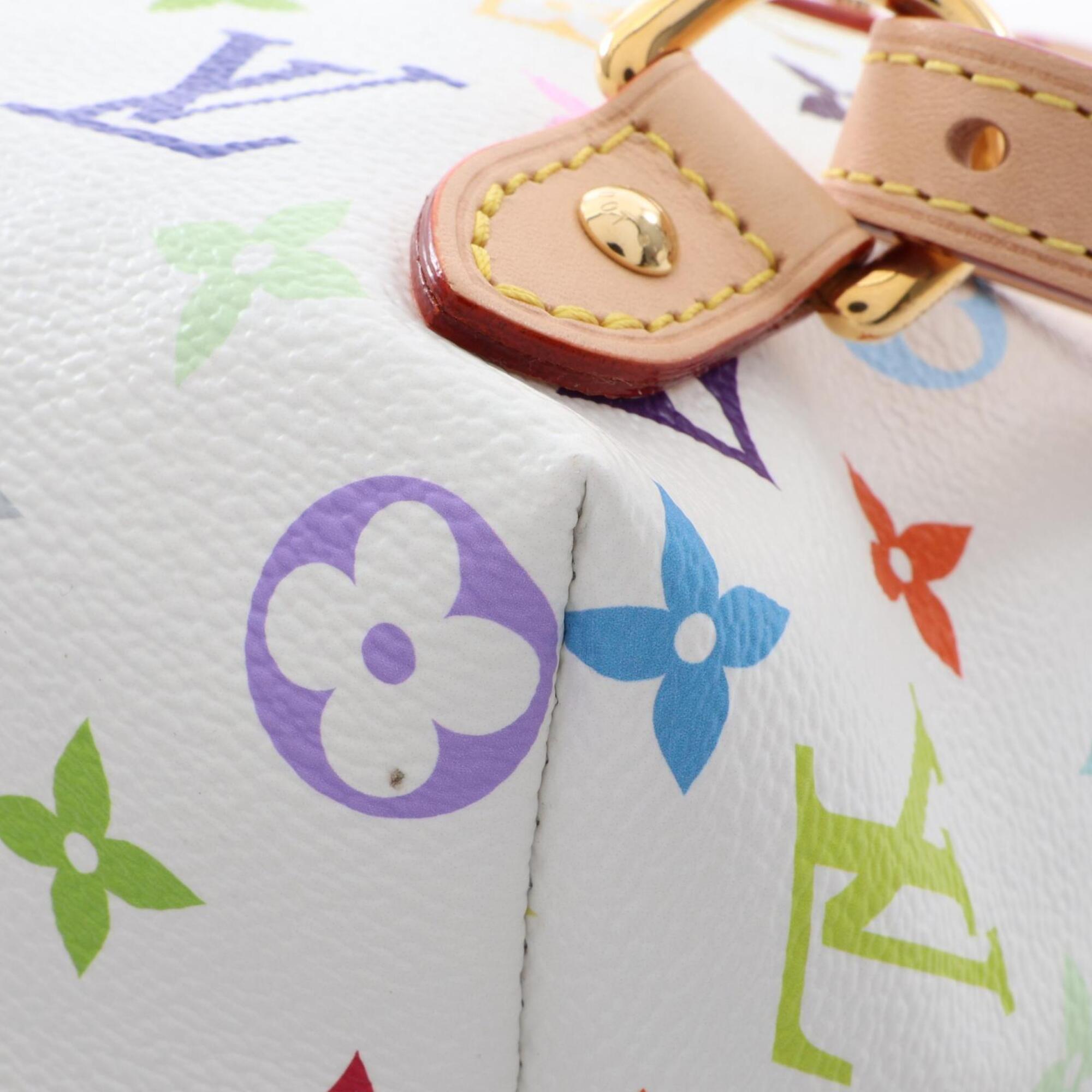 Louis Vuitton Multi-Color White Monogram Multicolore Leather Backpack (Pre-Owned)