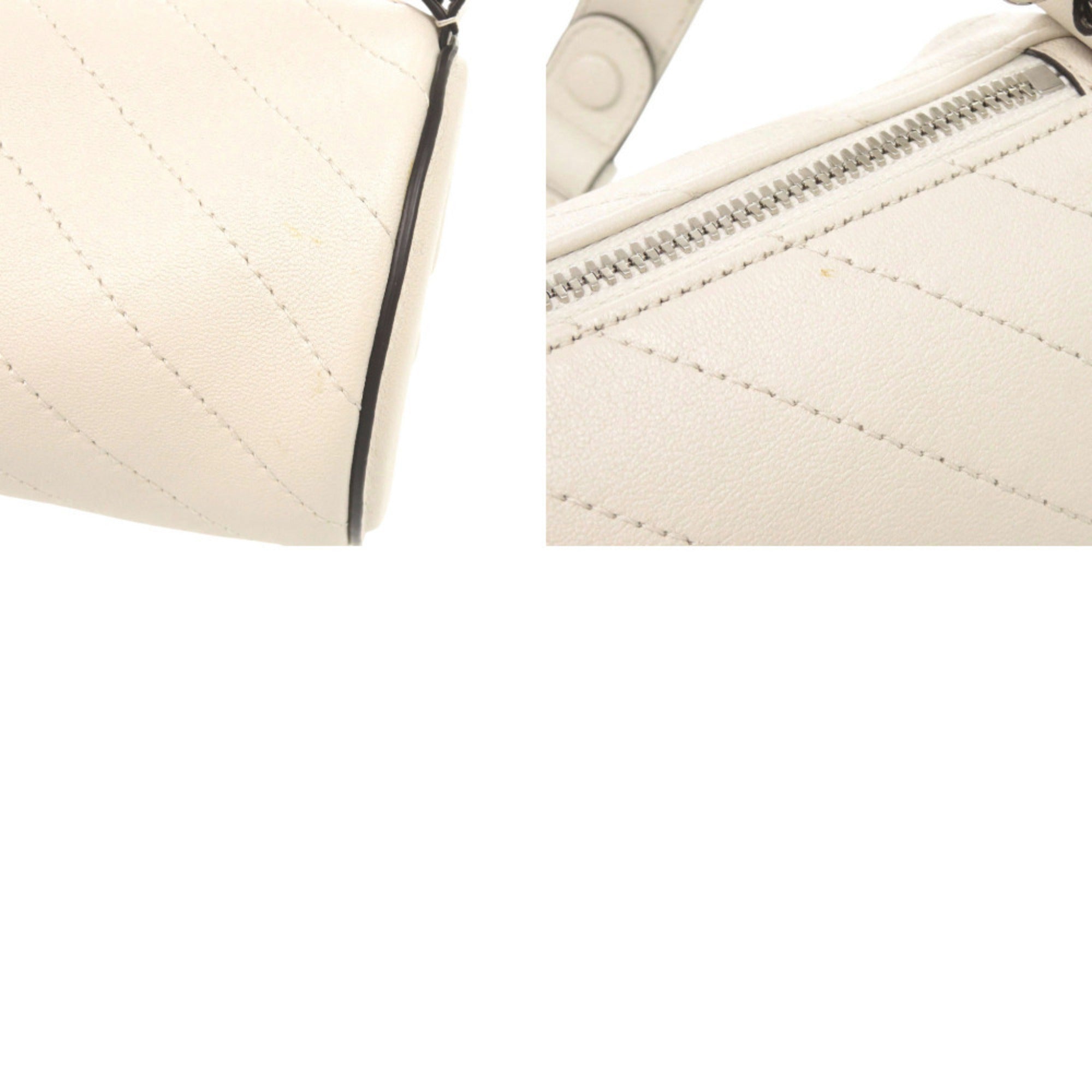 Gucci White Leather Shoulder Bag (Pre-Owned)