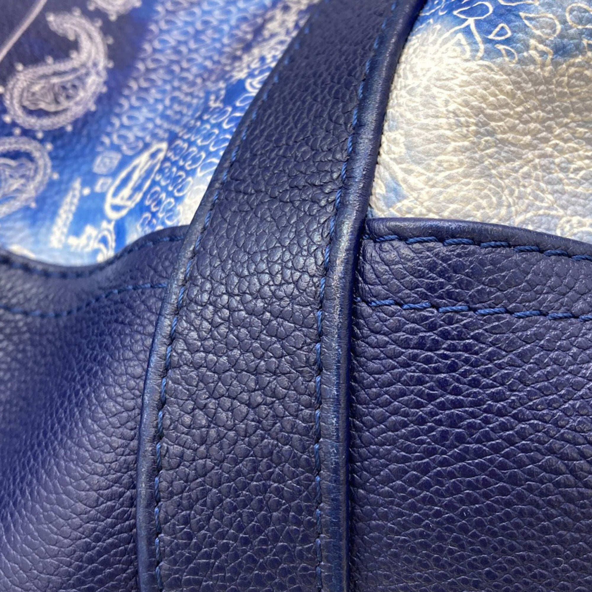 Louis Vuitton Blue Monogram Tote Bag (Pre-Owned)