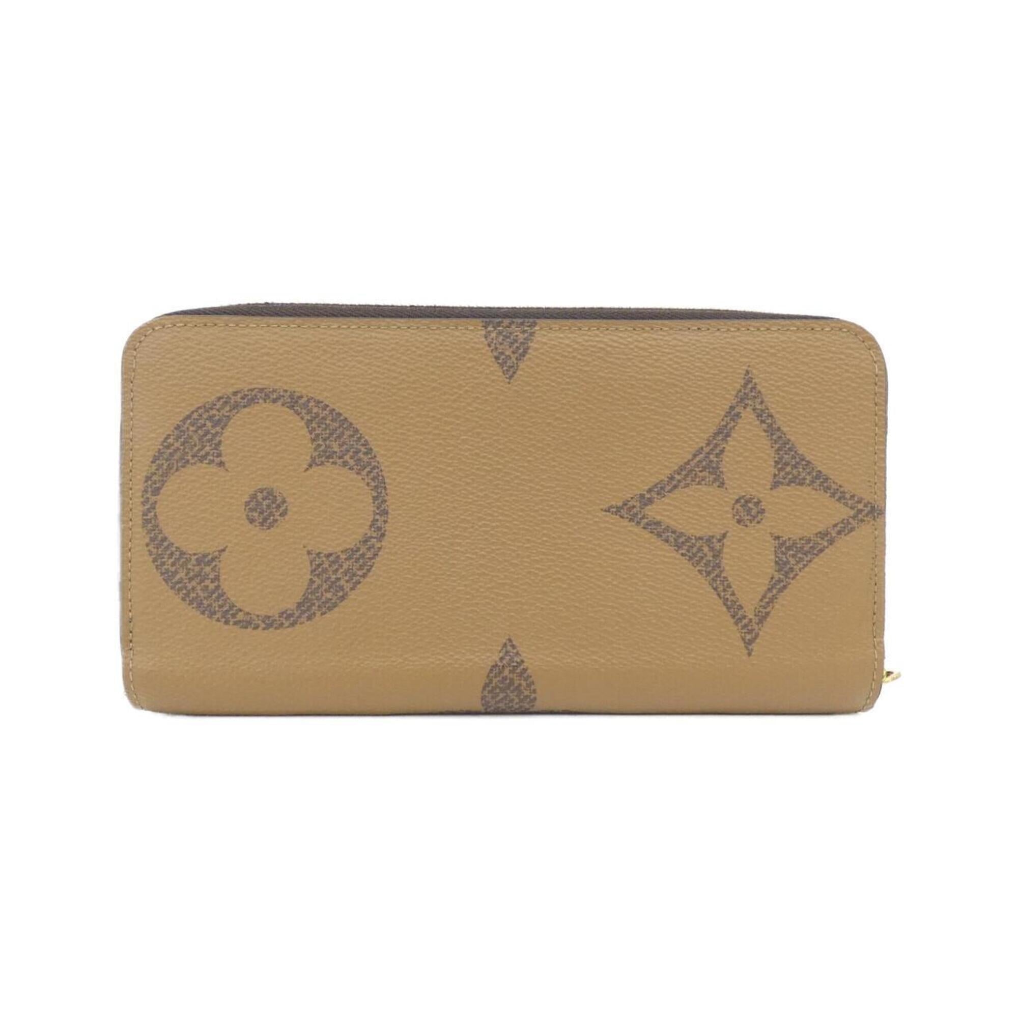 Louis Vuitton Brown Coated Canvas Long Wallet (Bi-Fold) (Pre-Owned)