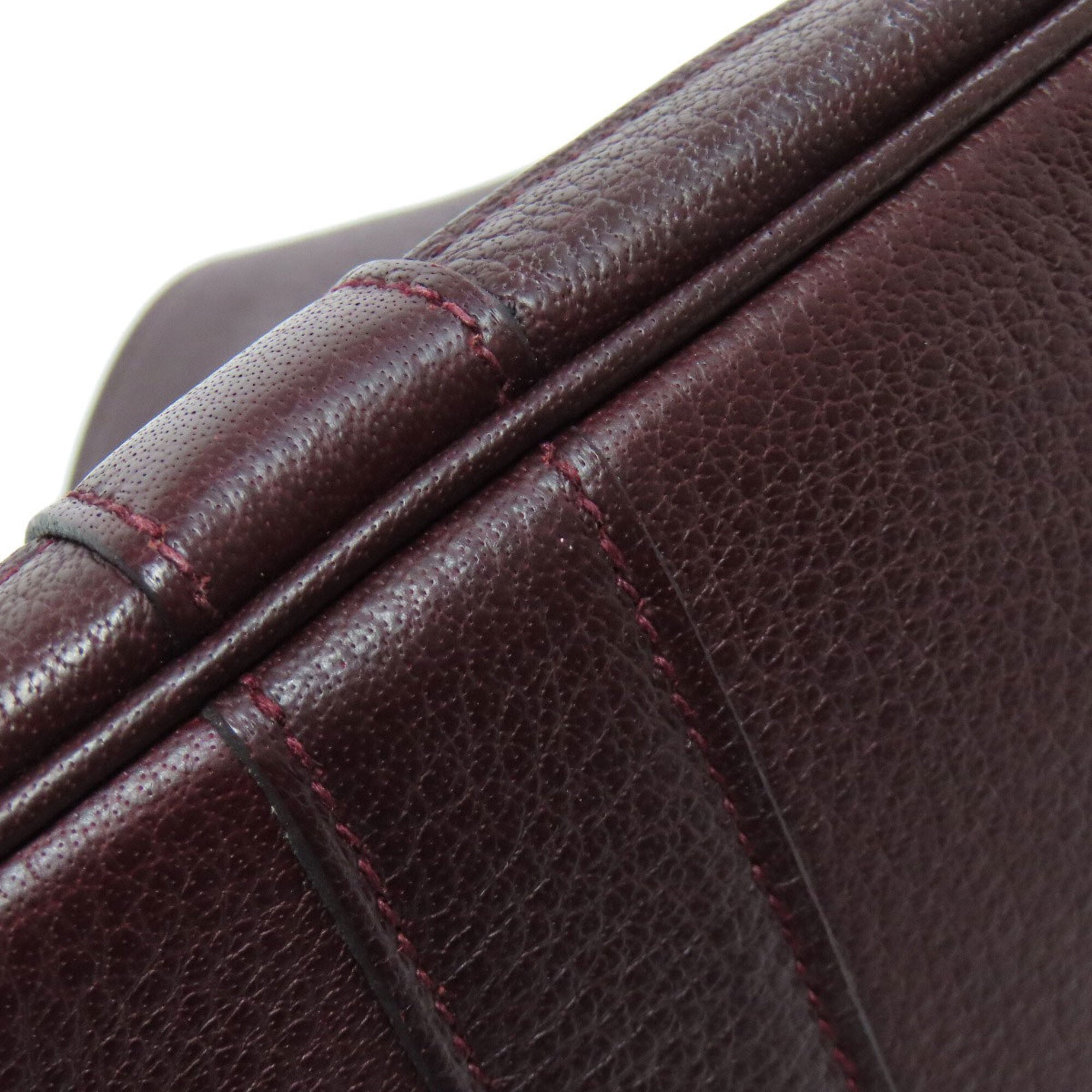 Hermes Bordeaux Negonda Leather Handbag (Pre-Owned)