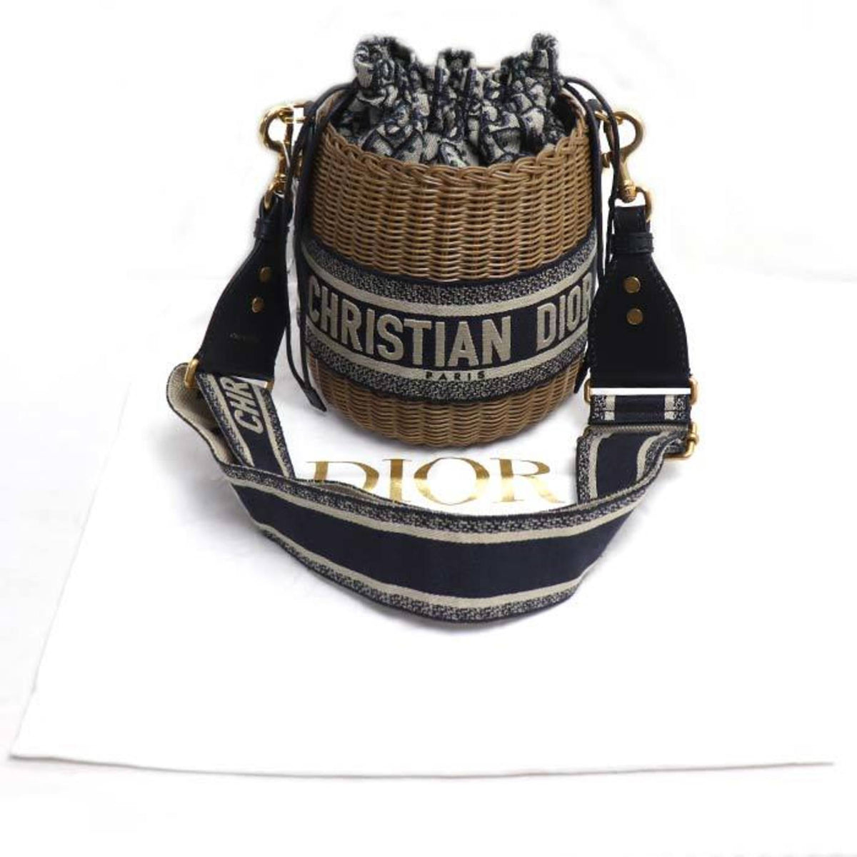 Christian Dior Jacquard Shoulder Bag (Pre-Owned)