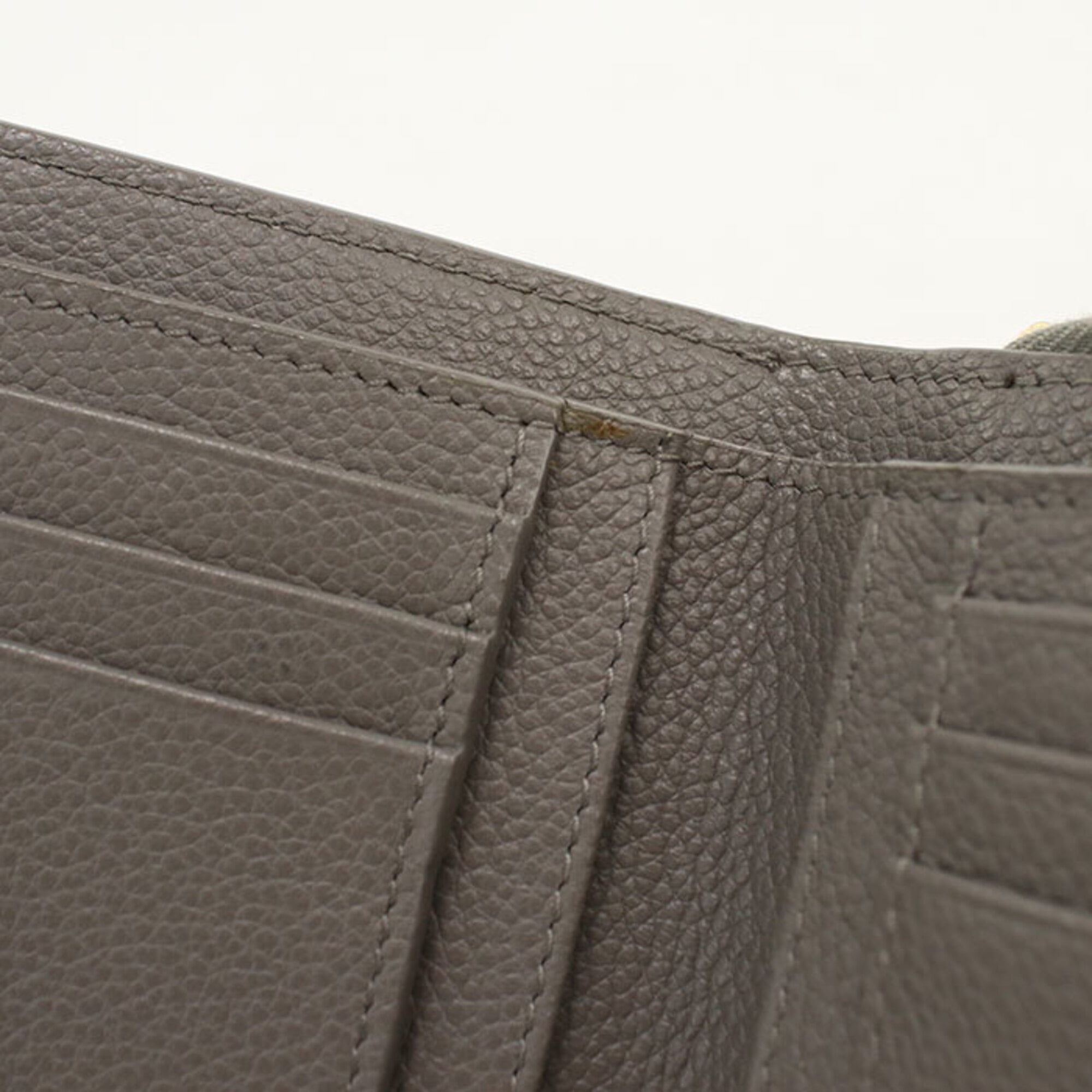 Saint Laurent Gray Leather Wallet (Bi-Fold) (Pre-Owned)