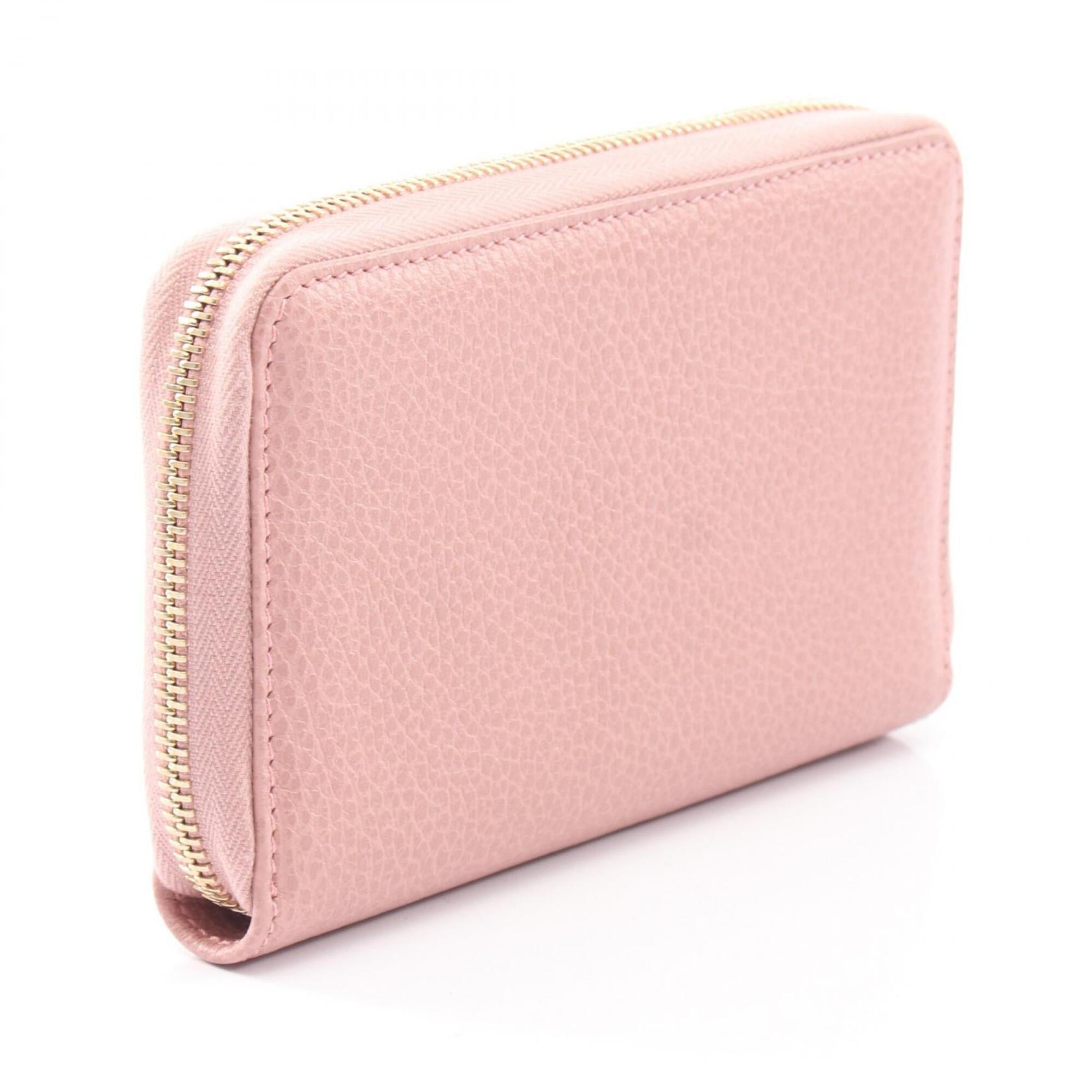 Gucci Pink Leather Wallet (Bi-Fold) (Pre-Owned)