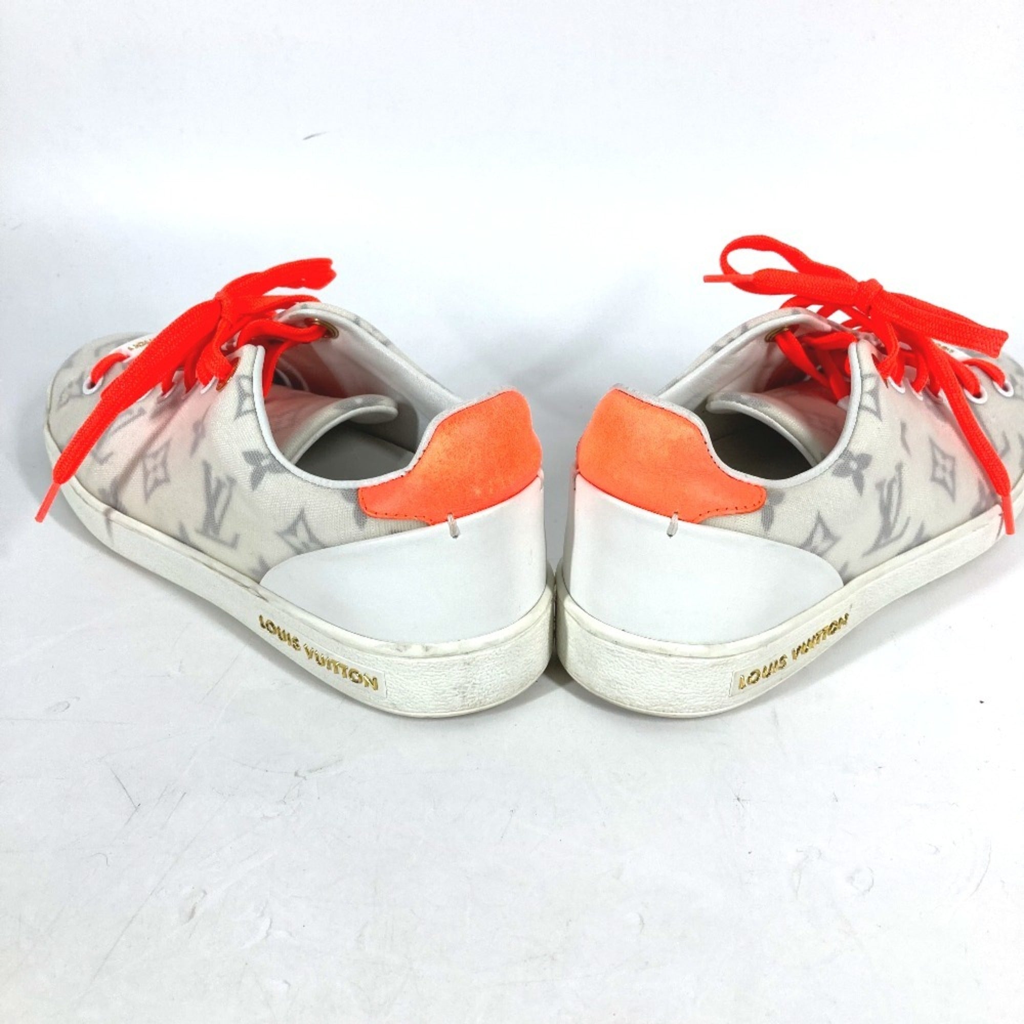 Louis Vuitton Orange White Sneakers (Pre-Owned)