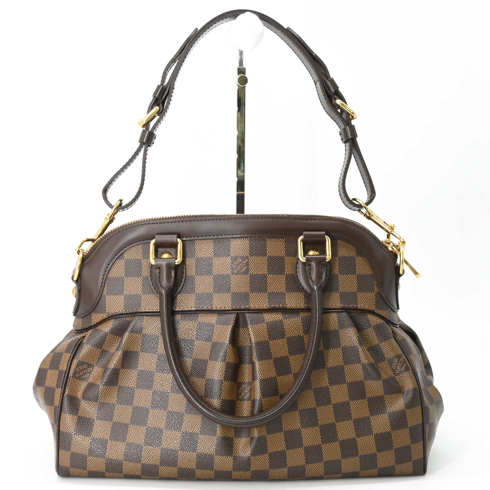 Louis Vuitton Brown Damier Canvas Ebene Damier Canvas Handbag Shoulder Bag (Pre-Owned)
