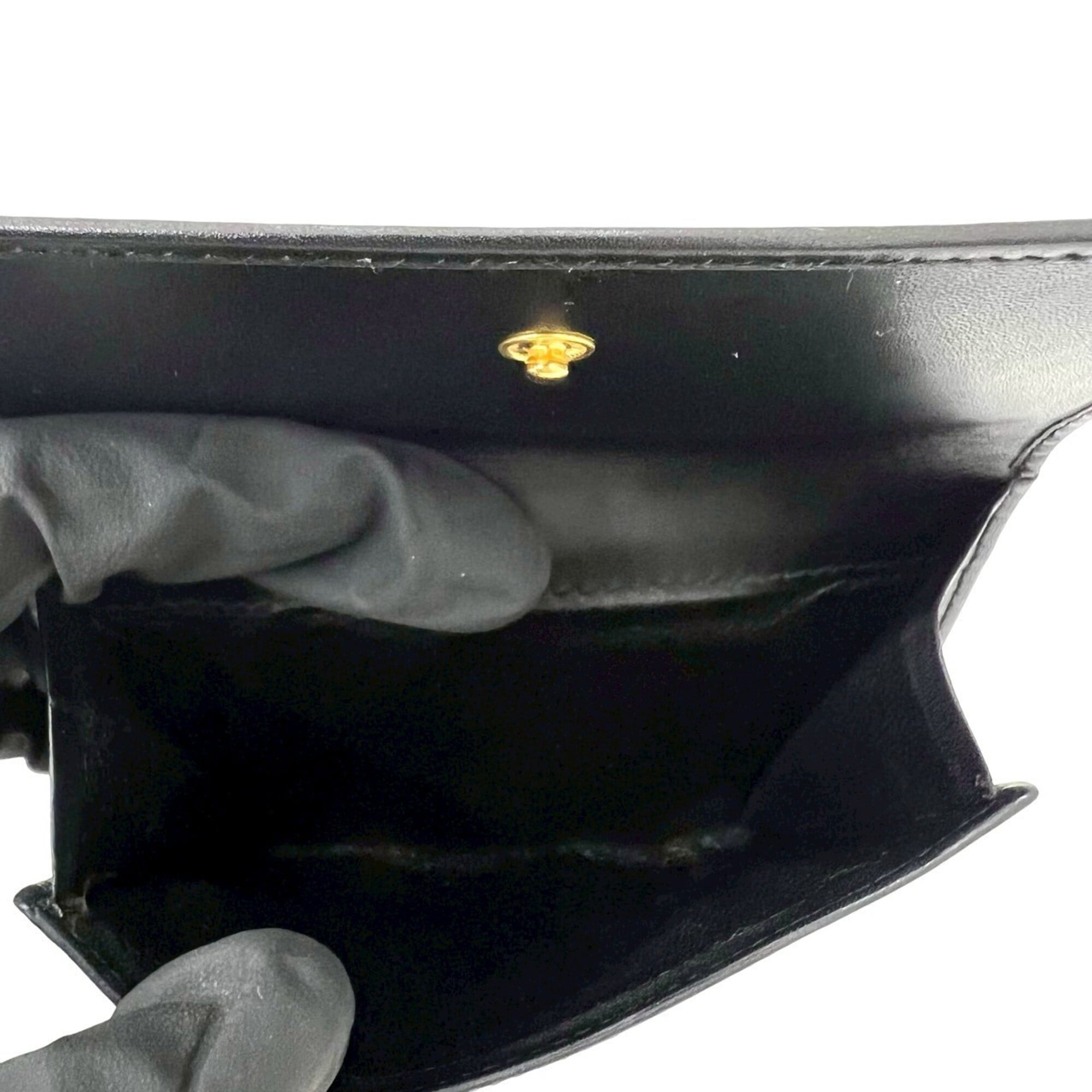 Gucci Black Leather Pvc Wallet (Bi-Fold) (Pre-Owned)