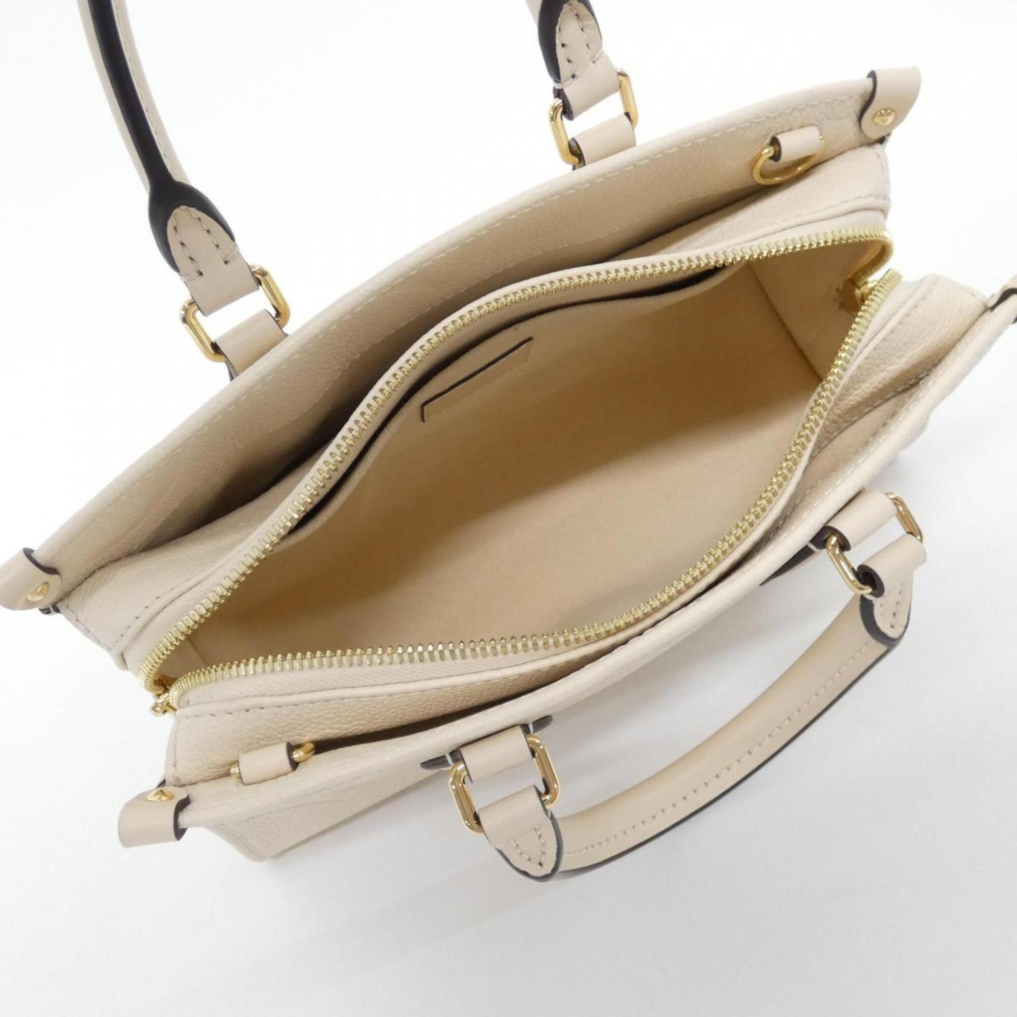 Louis Vuitton Cream Leather Handbag (Pre-Owned)