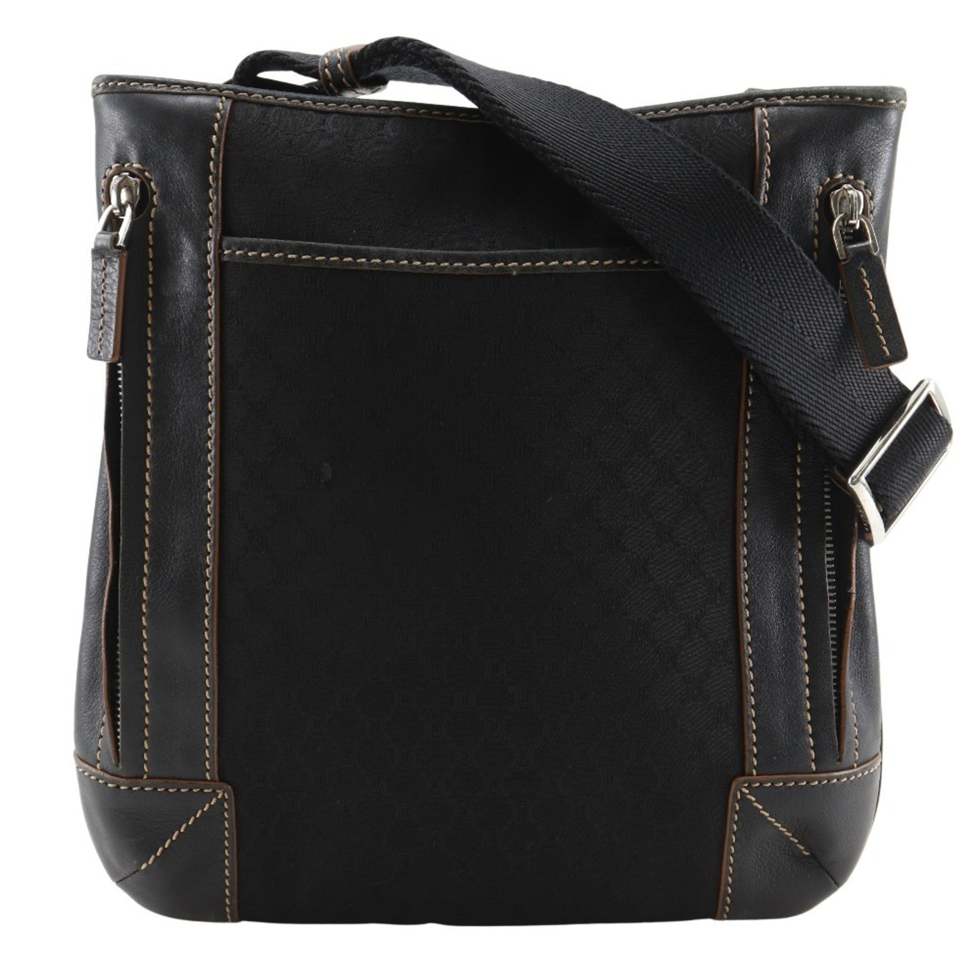 Celine Black Nylon Canvas Shoulder Bag (Pre-Owned)