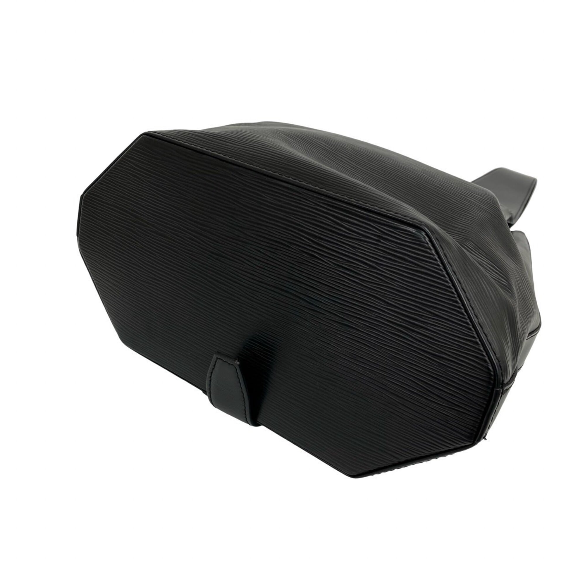 Louis Vuitton Black Leather Pouch Shoulder Bag (Pre-Owned)