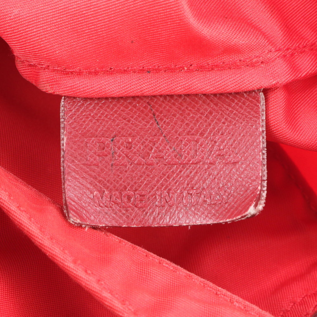 Prada Red Color Handbag Shoulder Bag Tote Bag (Pre-Owned)