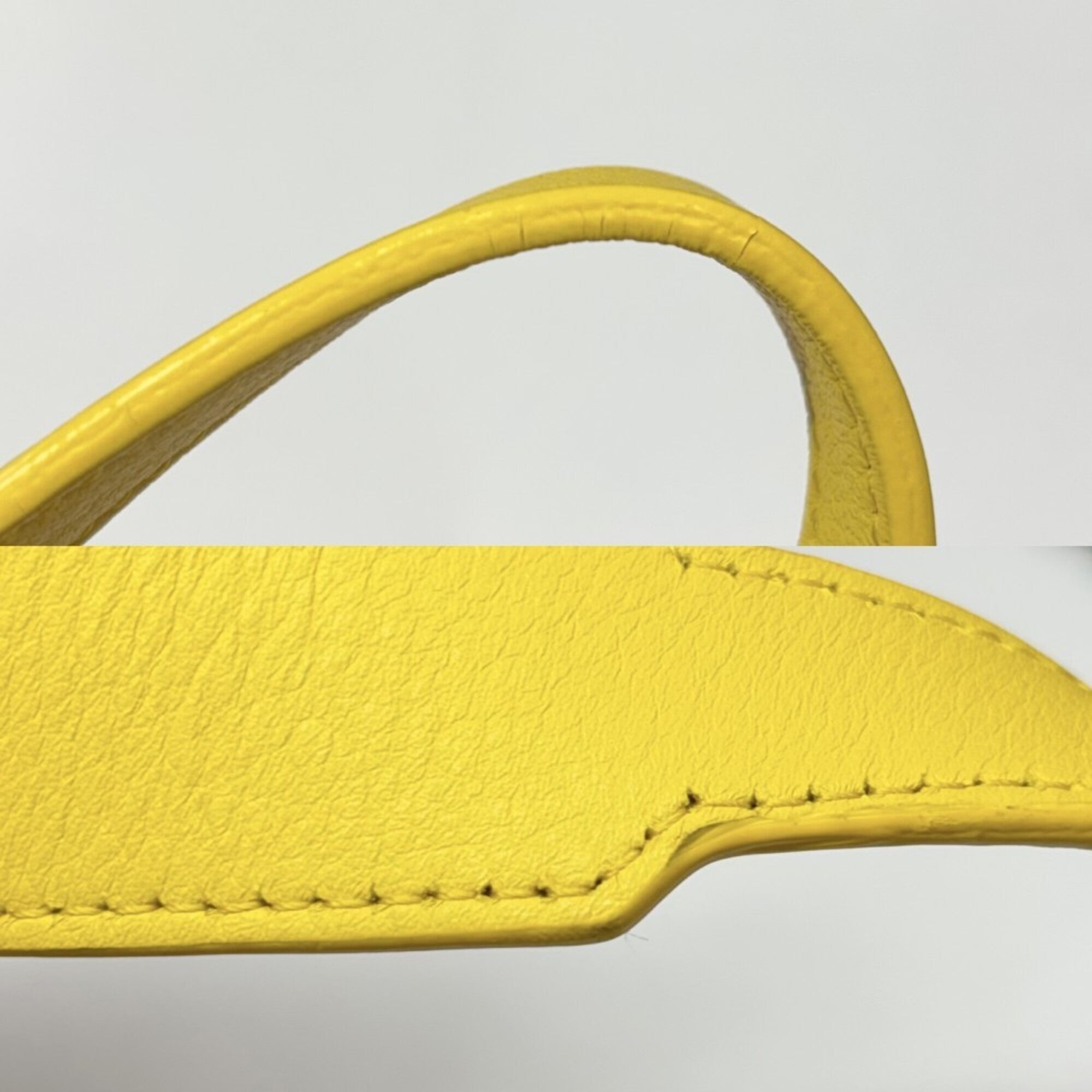 Loewe Yellow Leather Handbag Shoulder Bag (Pre-Owned)
