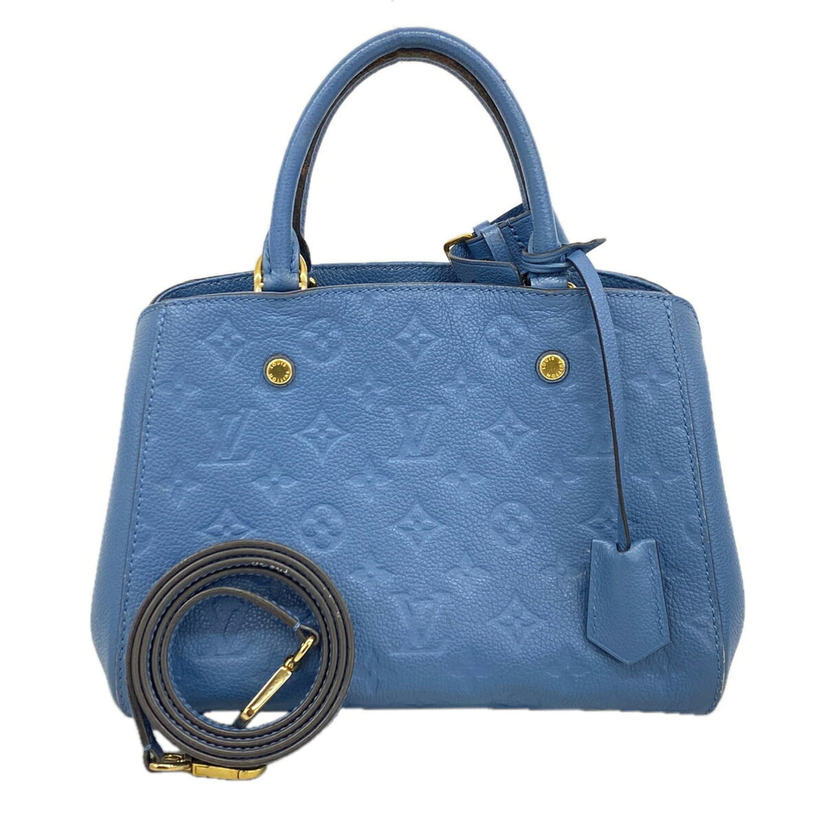 Louis Vuitton Blue Jean Handbag (Pre-Owned)