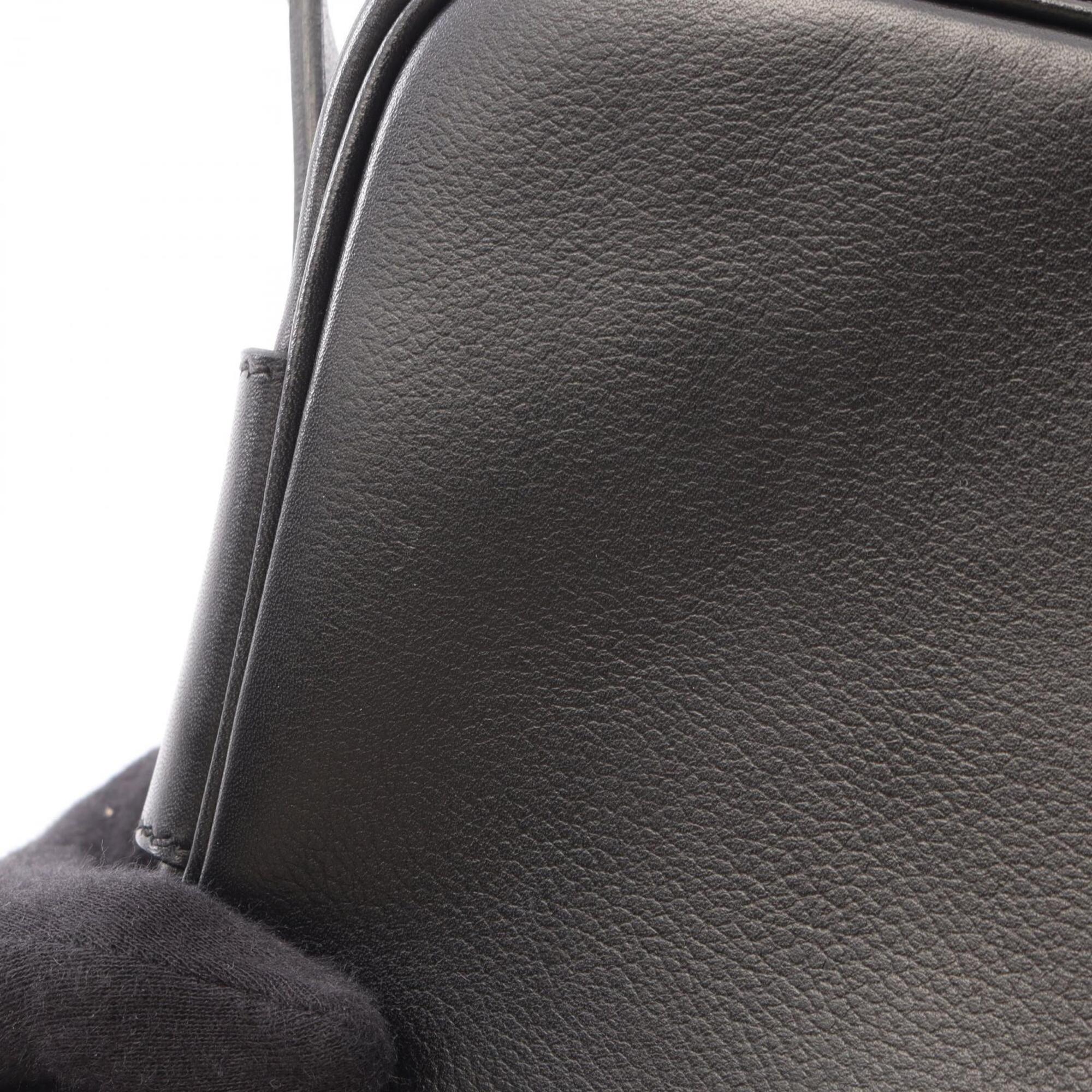 Hermes Black Leather Shoulder Bag (Pre-Owned)