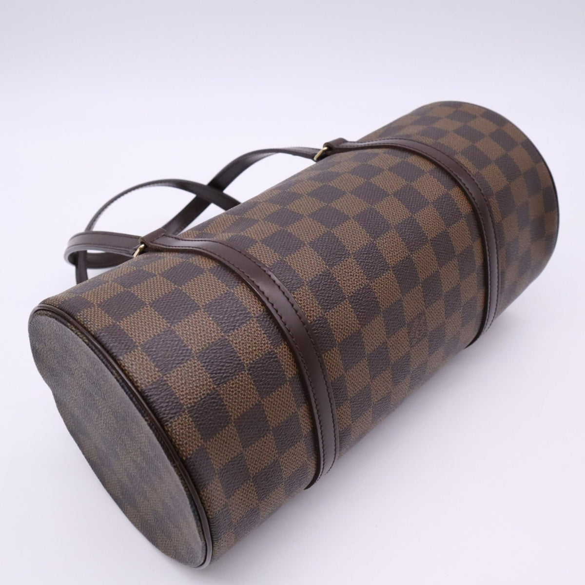Louis Vuitton Damier Beige Brown Coated Canvas Leather Handbag (Pre-Owned)