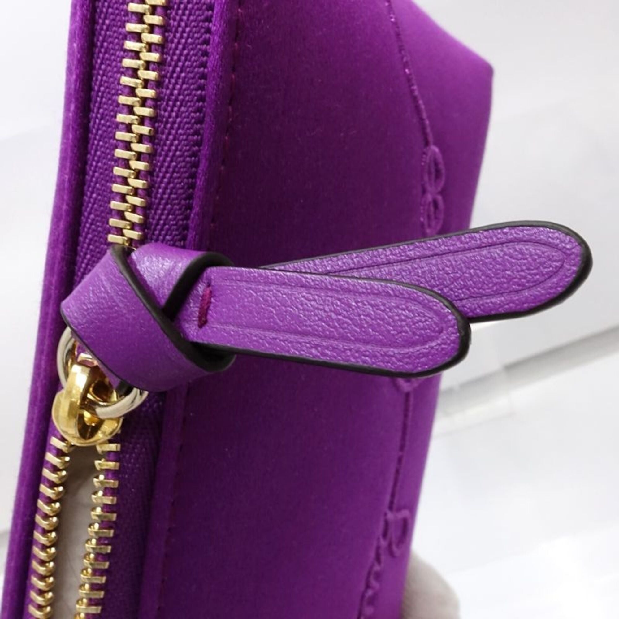 Jimmy Choo Purple Satin Pouch (Pre-Owned)