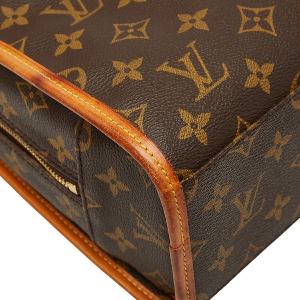 Louis Vuitton Brown Pvc Leather Briefcase (Pre-Owned)