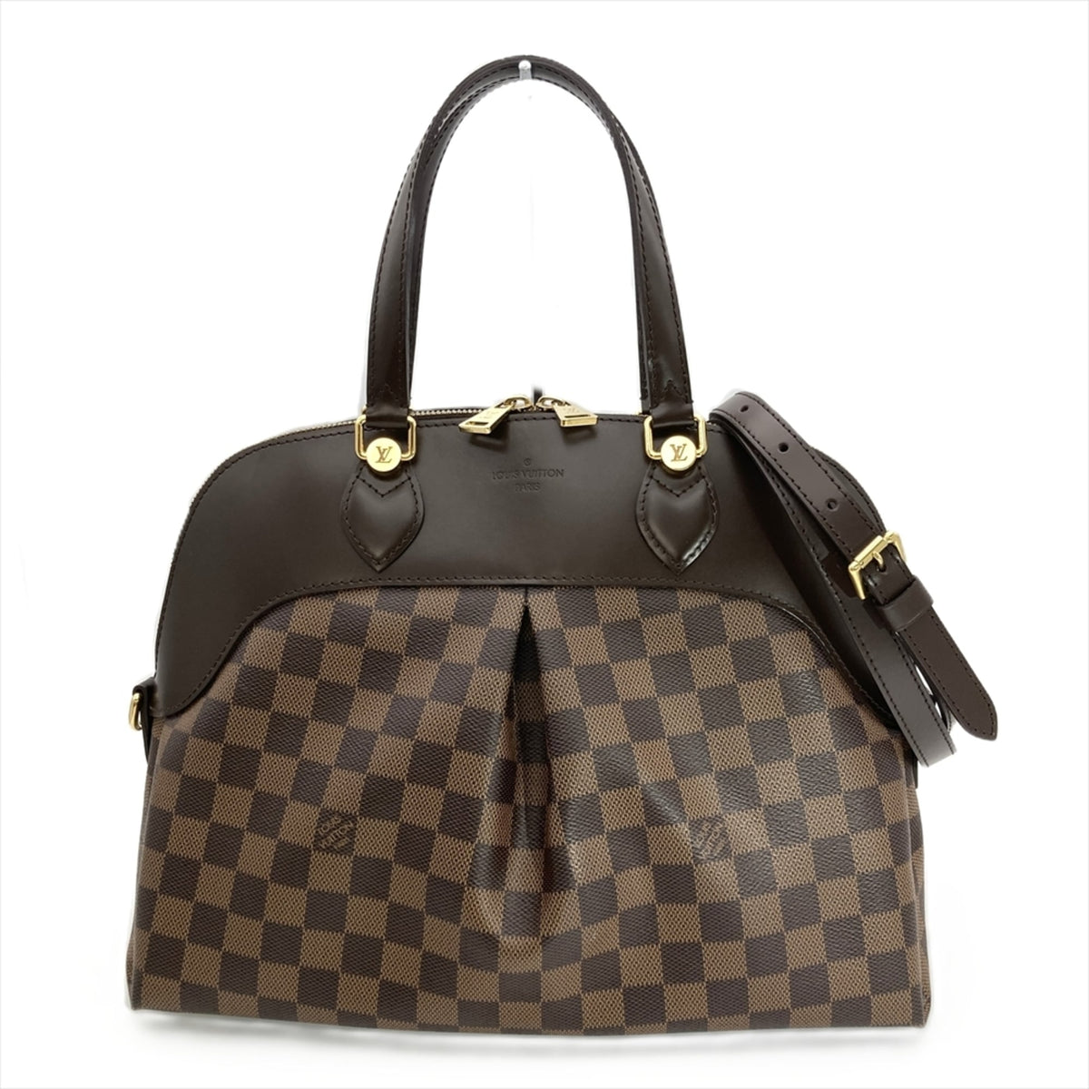 Louis Vuitton Damier Brown Damier Canvas Ebene Handbag (Pre-Owned)
