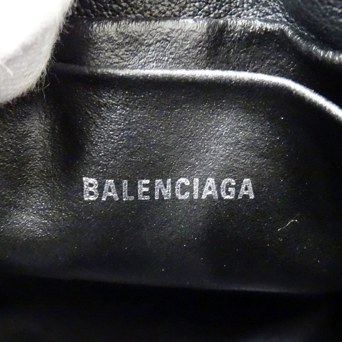 Balenciaga Black Leather Handbag Shoulder Bag (Pre-Owned)