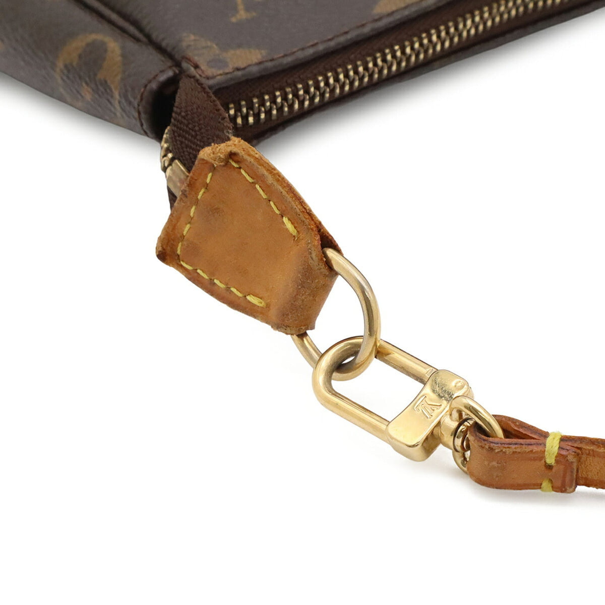 Louis Vuitton Brown Monogram Canvas Handbag Pochette Pouch (Pre-Owned)