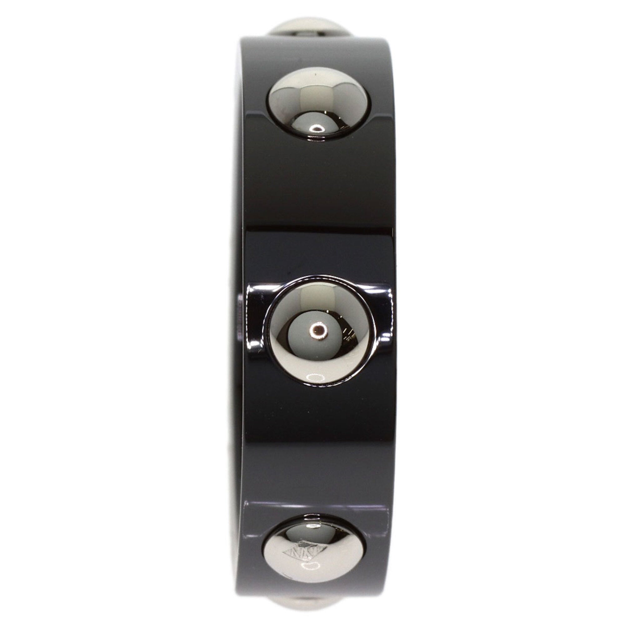 Louis Vuitton Ceramic Platinum 950 Band Ring (Pre-Owned)