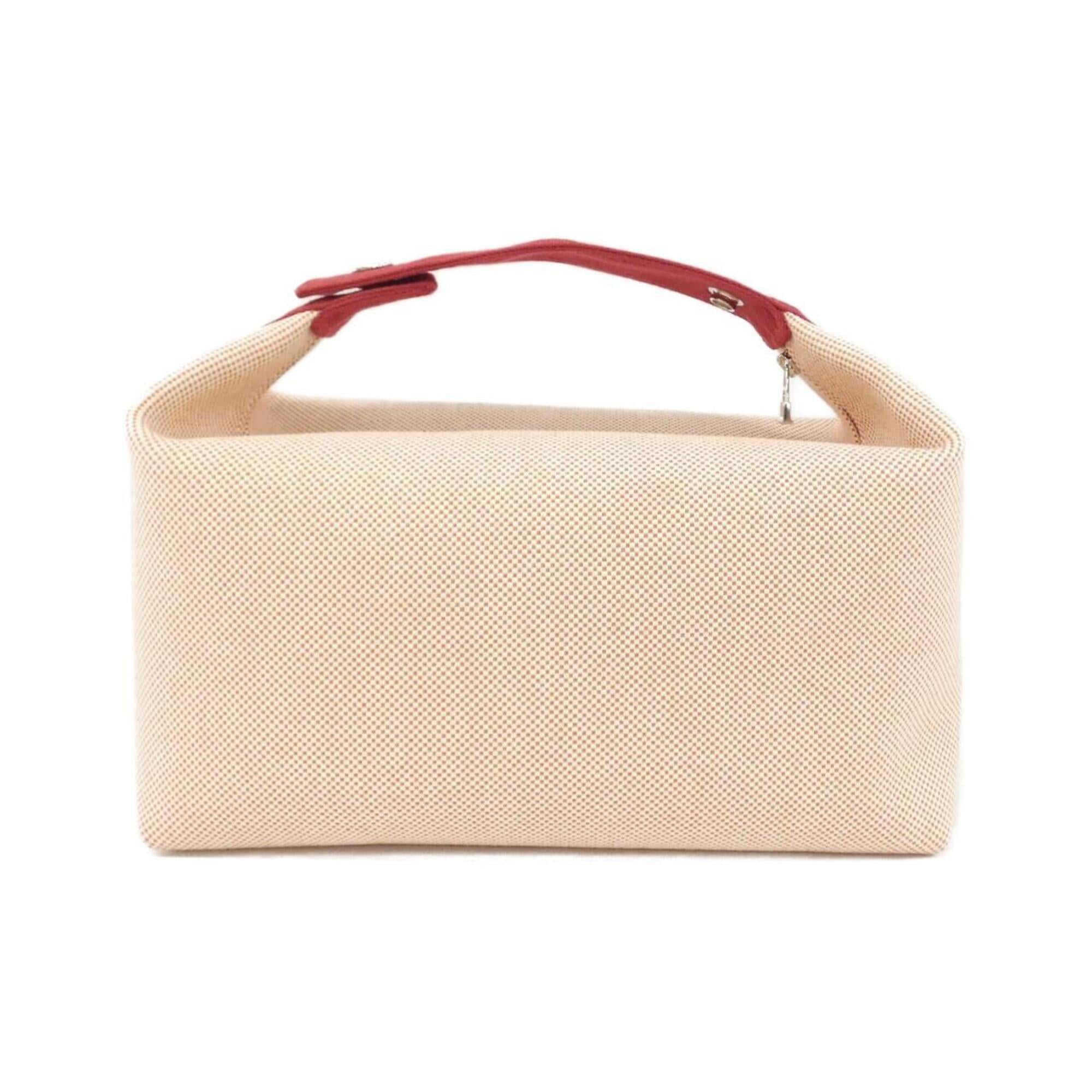 Hermes Silver Toile H Handbag (Pre-Owned)