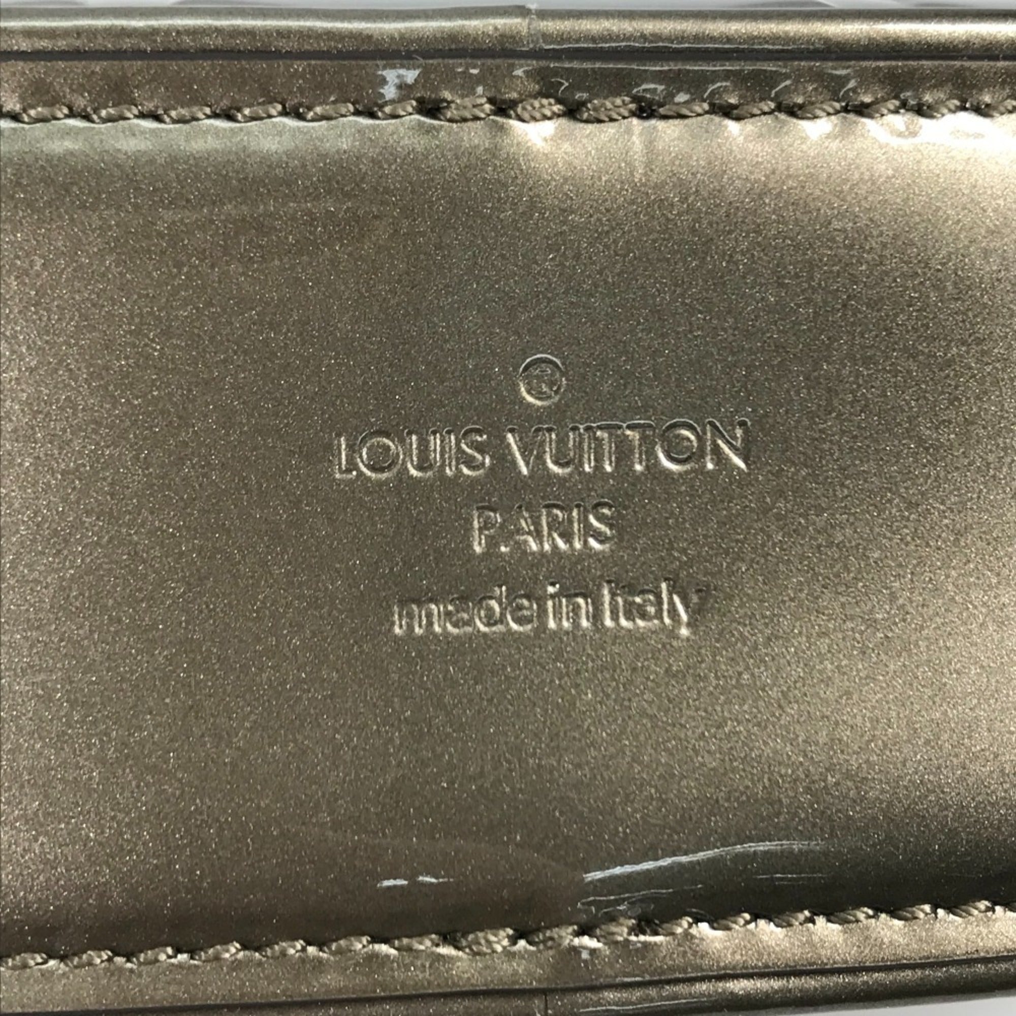 Louis Vuitton Gray Monogram Vernis Shoulder Bag Sling Bag (Pre-Owned)