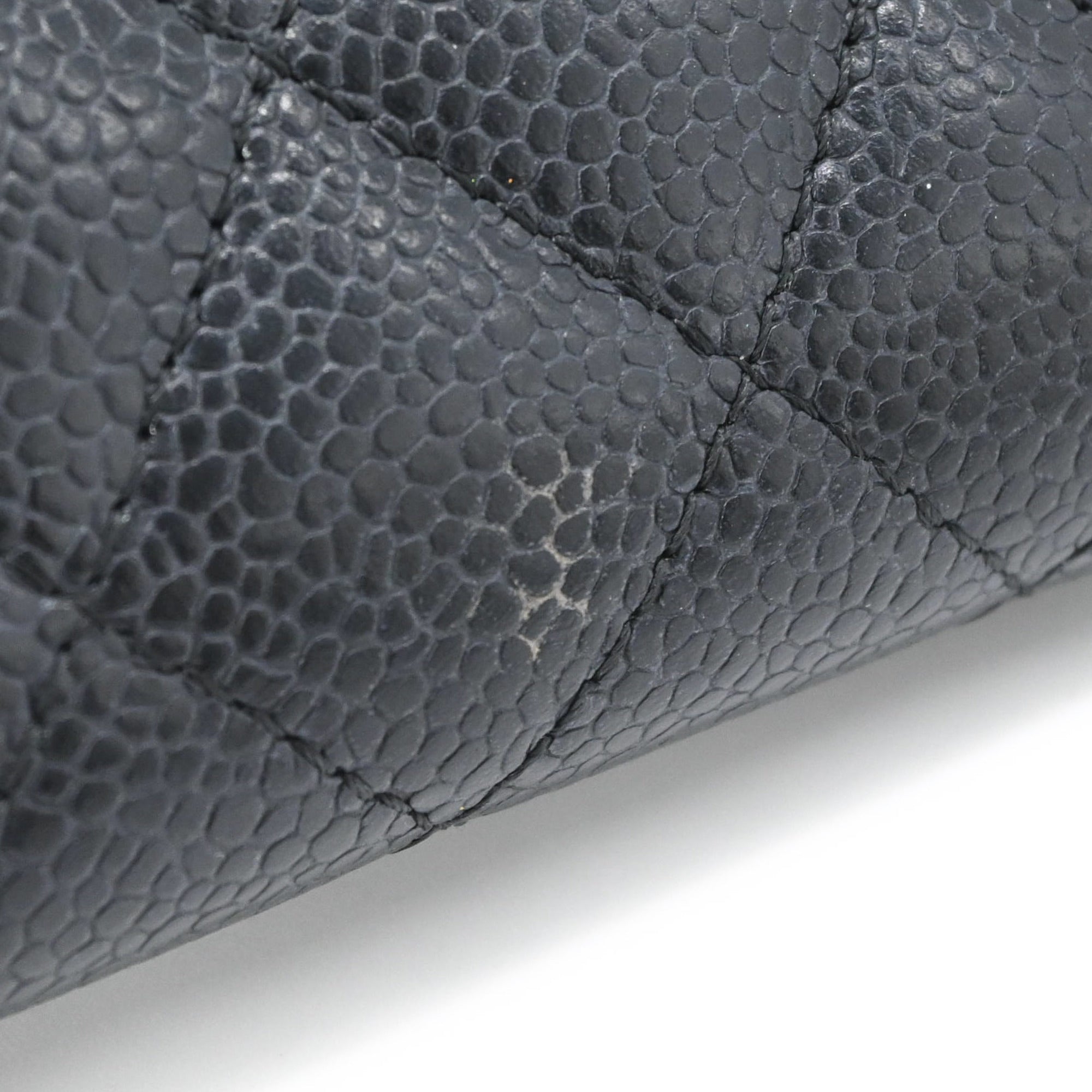 Chanel Black Grained Calfskin Coin Purse/Coin Case (Pre-Owned)