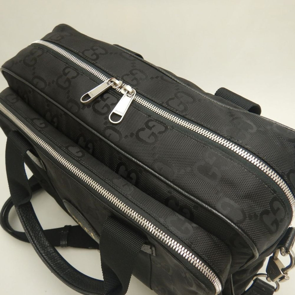 Gucci Black Nylon Canvas Briefcase (Pre-Owned)