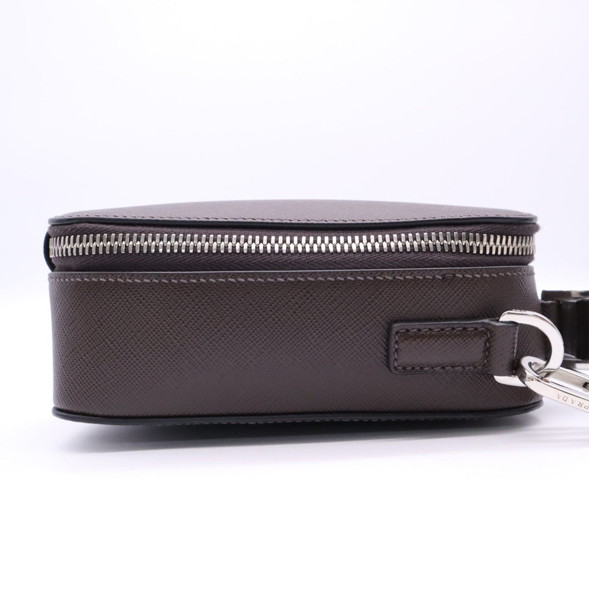 Prada Saffiano Brown Saffiano Shoulder Bag (Pre-Owned)
