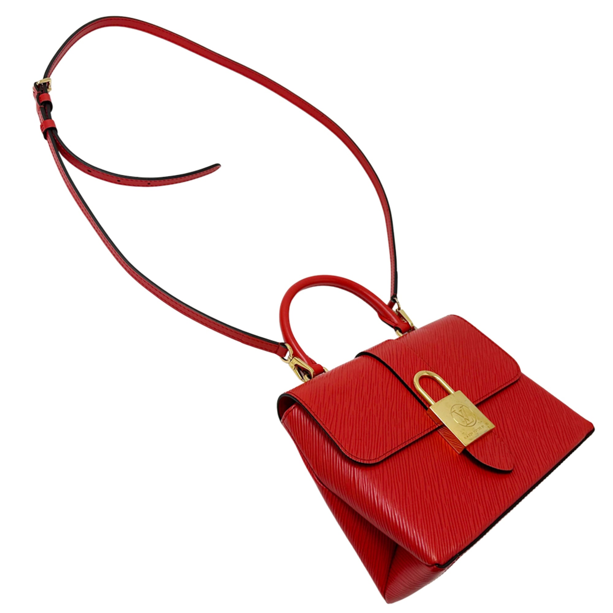 Louis Vuitton Coquelicots Red Color Epi Leather Handbag Shoulder Bag (Pre-Owned)