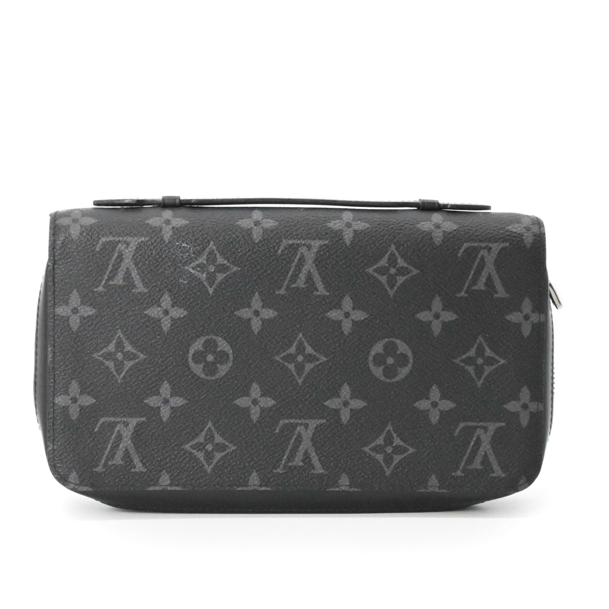 Louis Vuitton Black Monogram Eclipse Monogram Eclipse Long Wallet (Bi-Fold) (Pre-Owned)