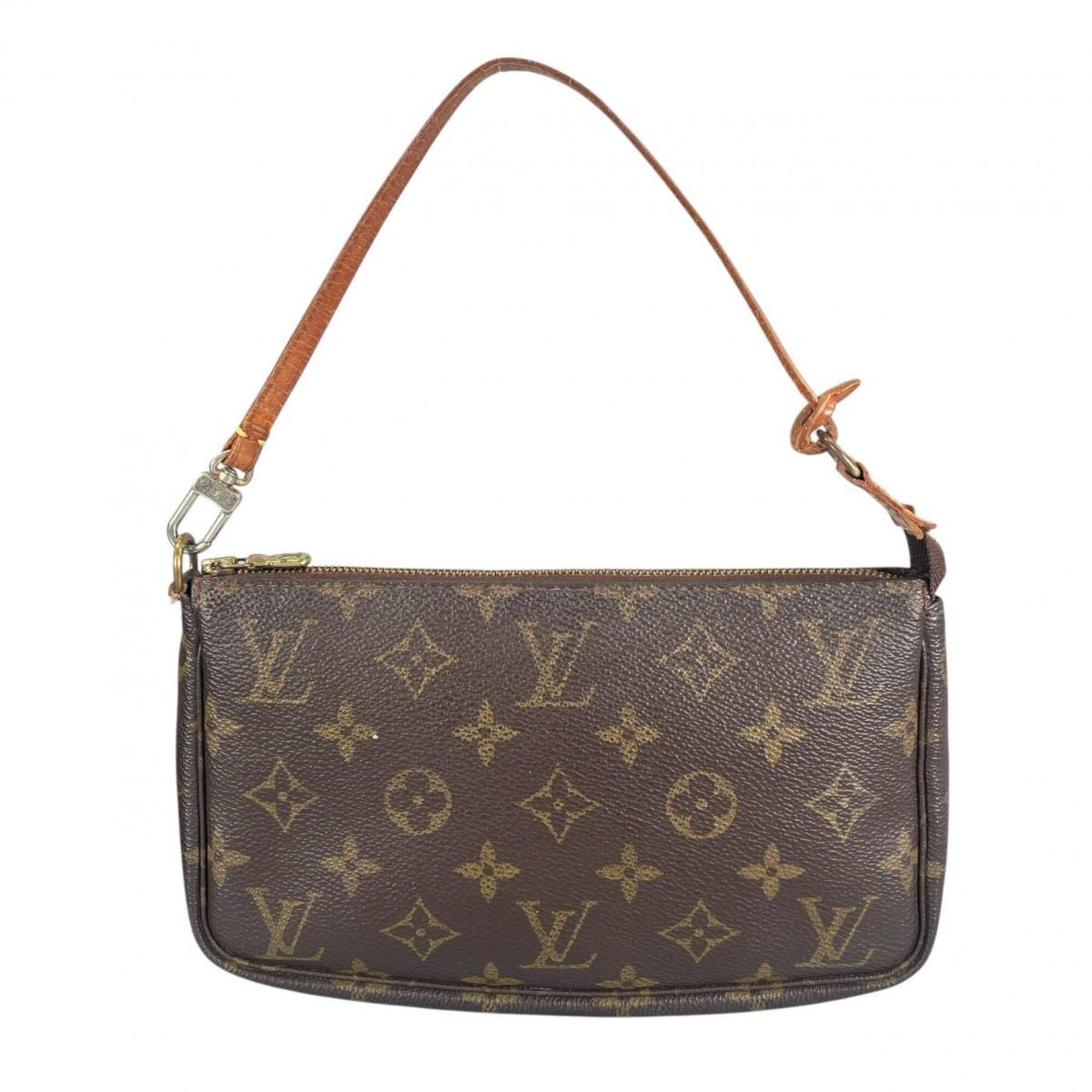 Louis Vuitton Brown Galle Monogram Or Monogram Handbag Pochette (Pre-Owned)