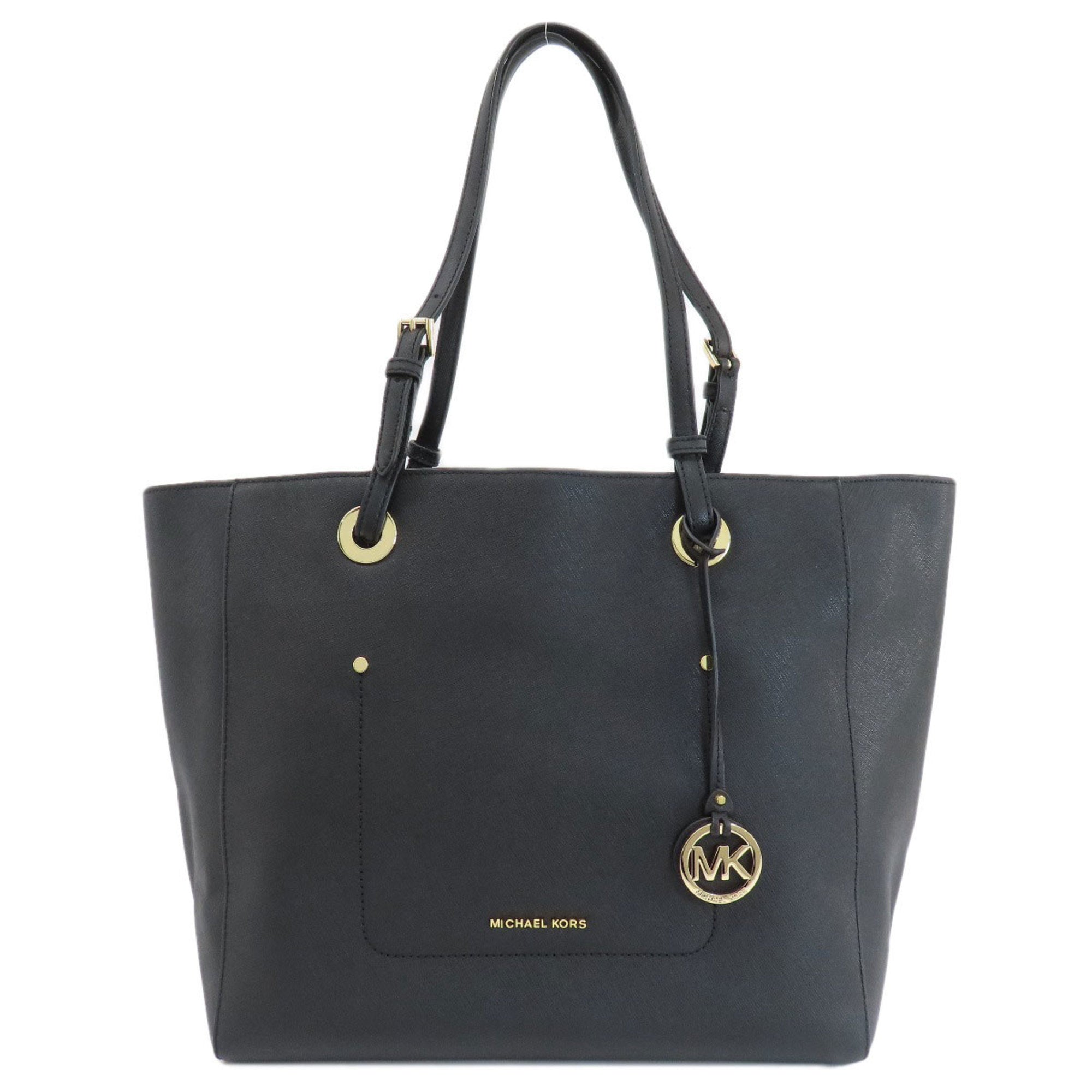 Michael Kors Black Leather Tote Bag (Pre-Owned)