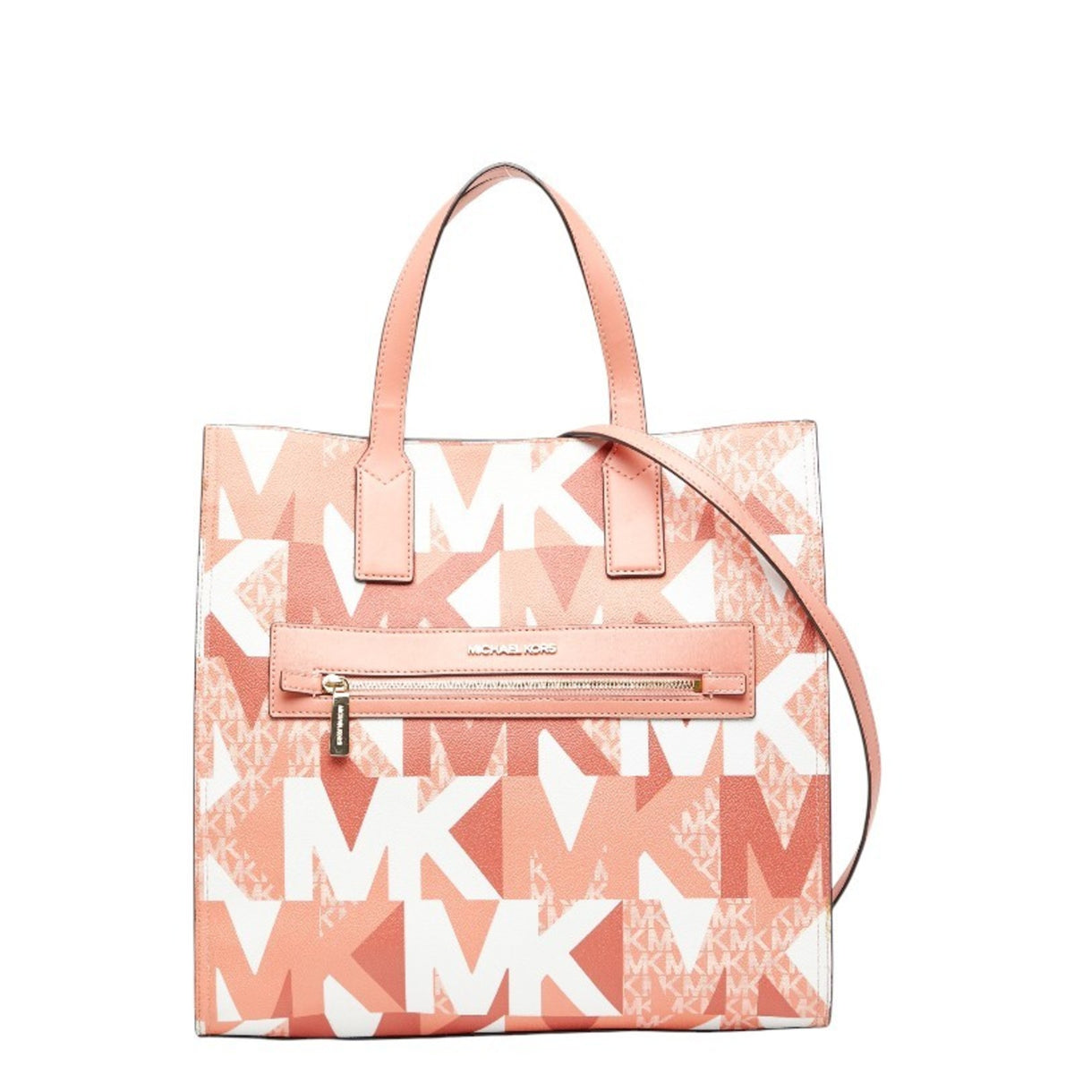 Michael Kors Pink Pvc Leather Shoulder Bag Tote Bag (Pre-Owned)