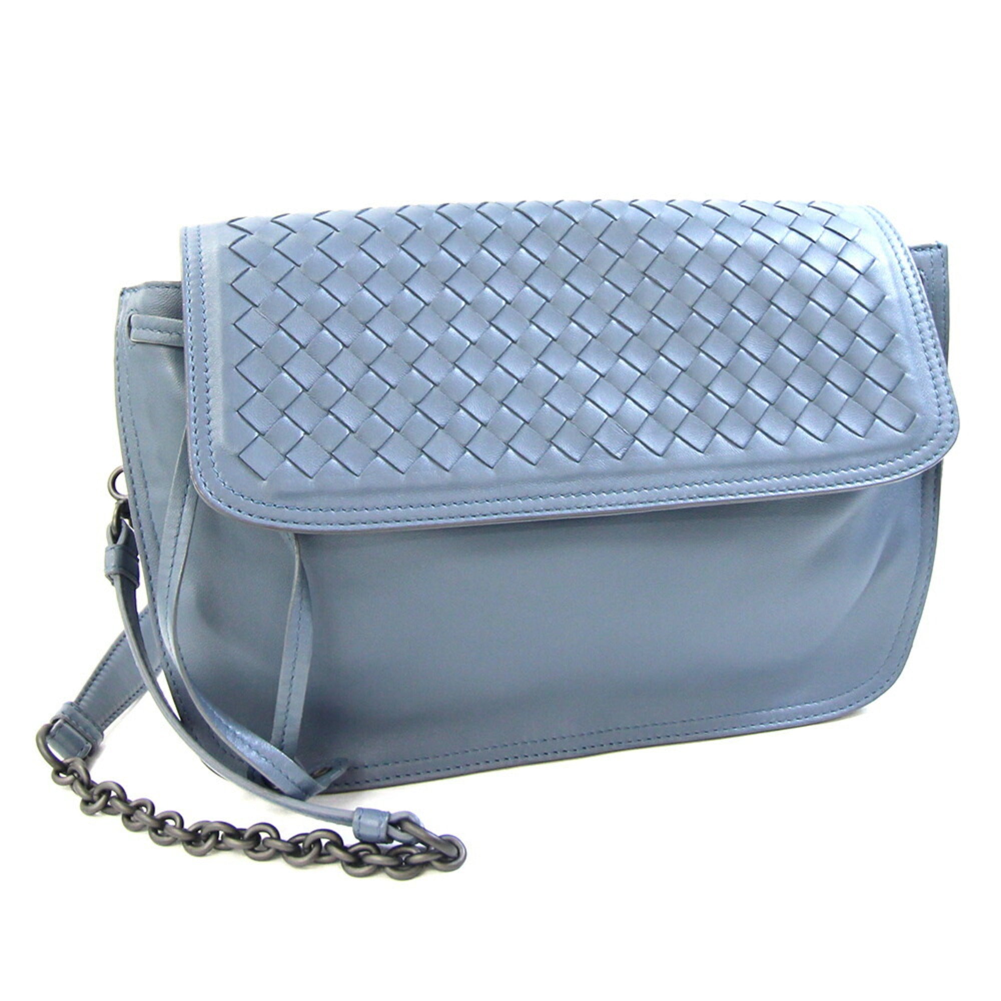 Bottega Veneta Intrecciato Leather Shoulder Bag (Pre-Owned)