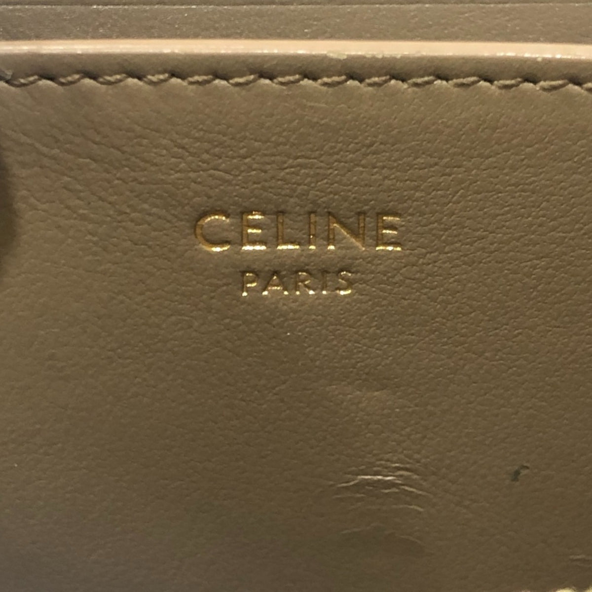 Celine Brown Leather Coin Purse/Coin Case (Pre-Owned)