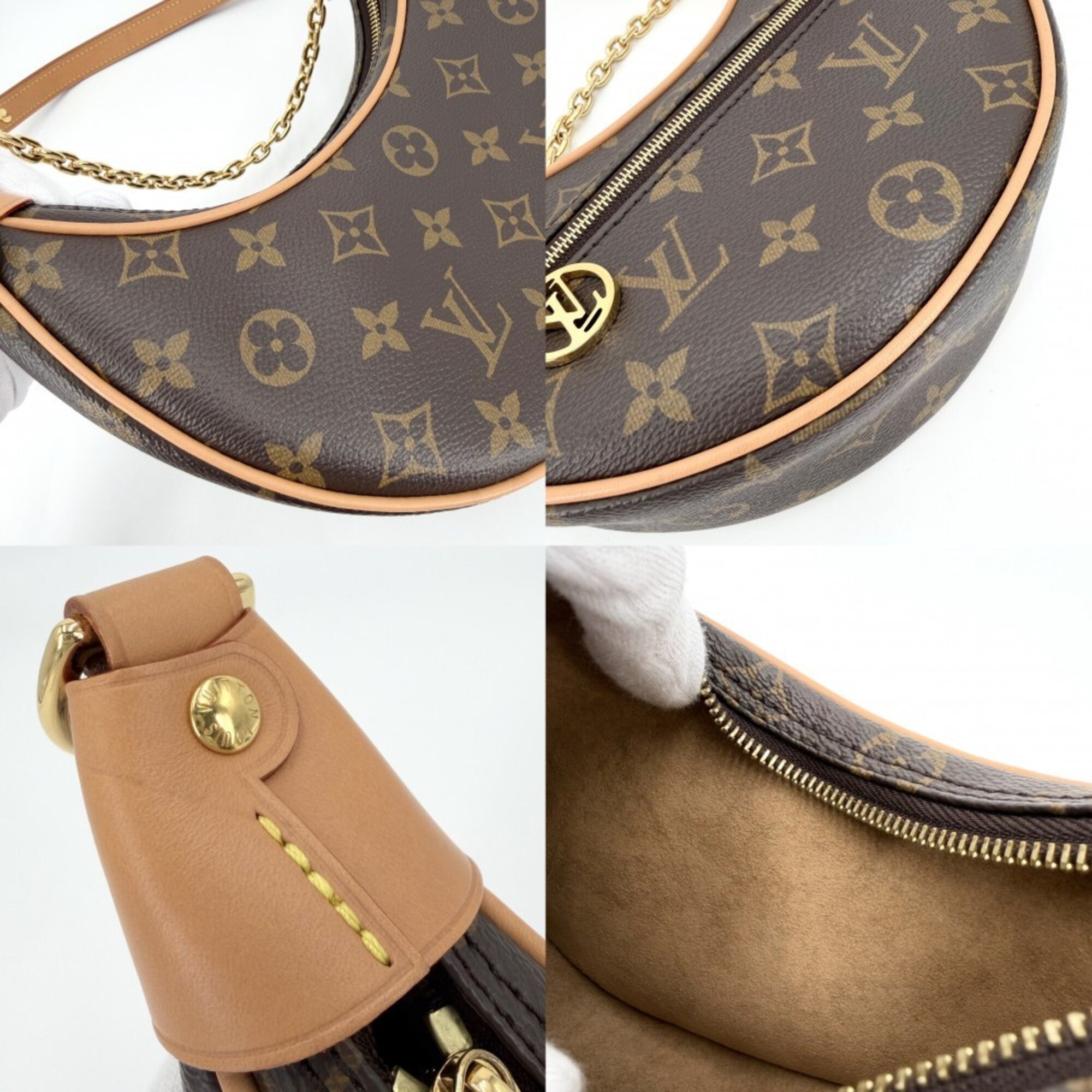 Louis Vuitton Brown Monogram Handbag Shoulder Bag (Pre-Owned)