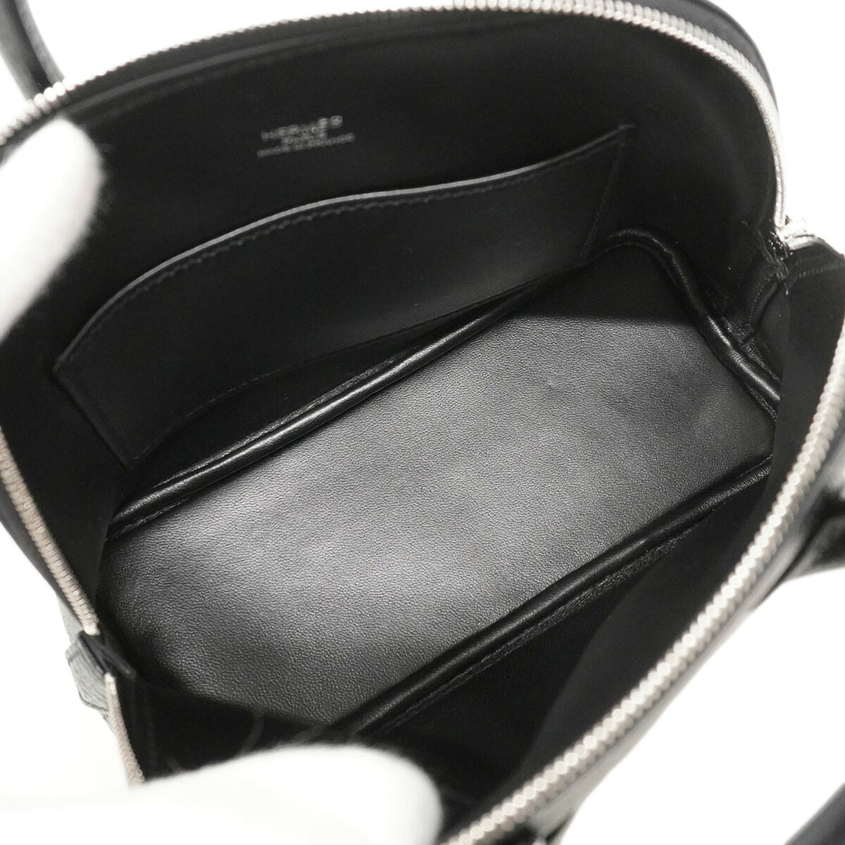 Hermes Black Chevre Myzore Leather Handbag (Pre-Owned)
