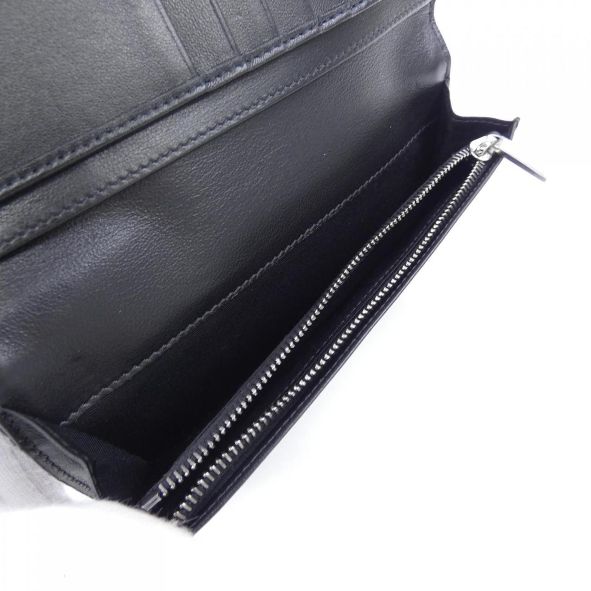 Christian Dior Black Long Wallet (Bi-Fold) (Pre-Owned)