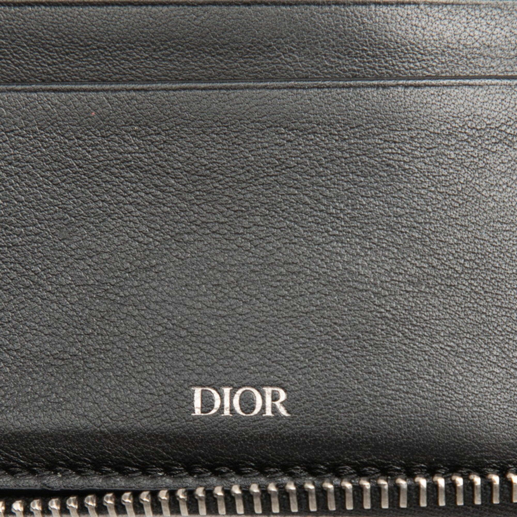 Christian Dior Beige Navy Canvas Wallet (Bi-Fold) (Pre-Owned)