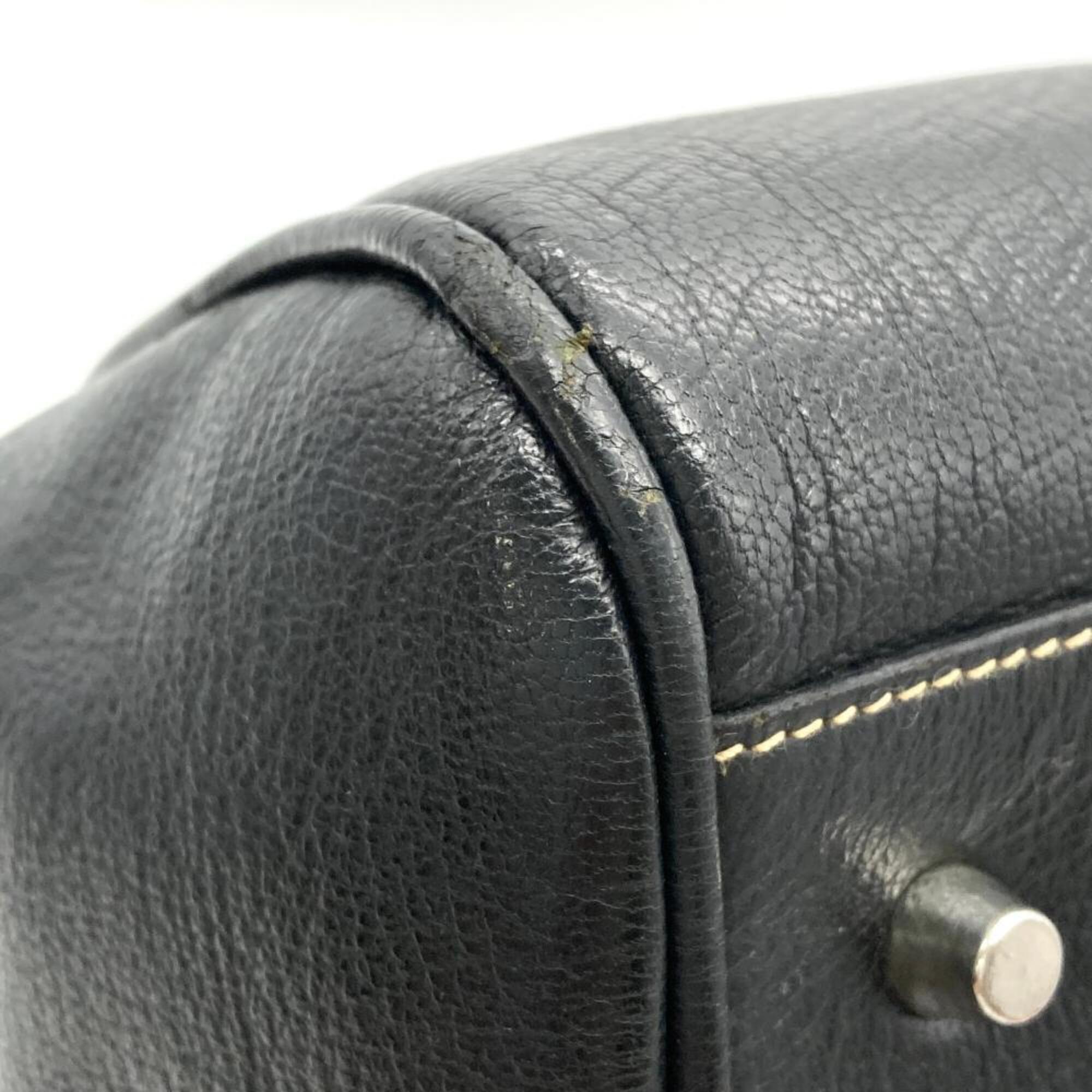 Prada Black Leather Handbag (Pre-Owned)