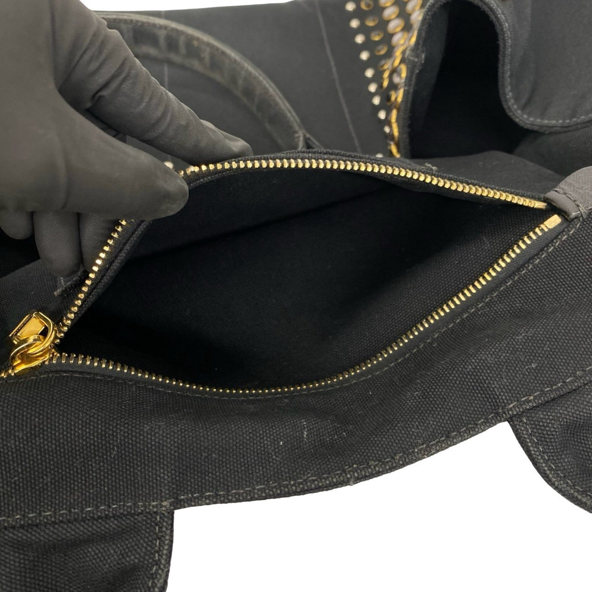 Prada Canvas Handbag Tote Bag (Pre-Owned)