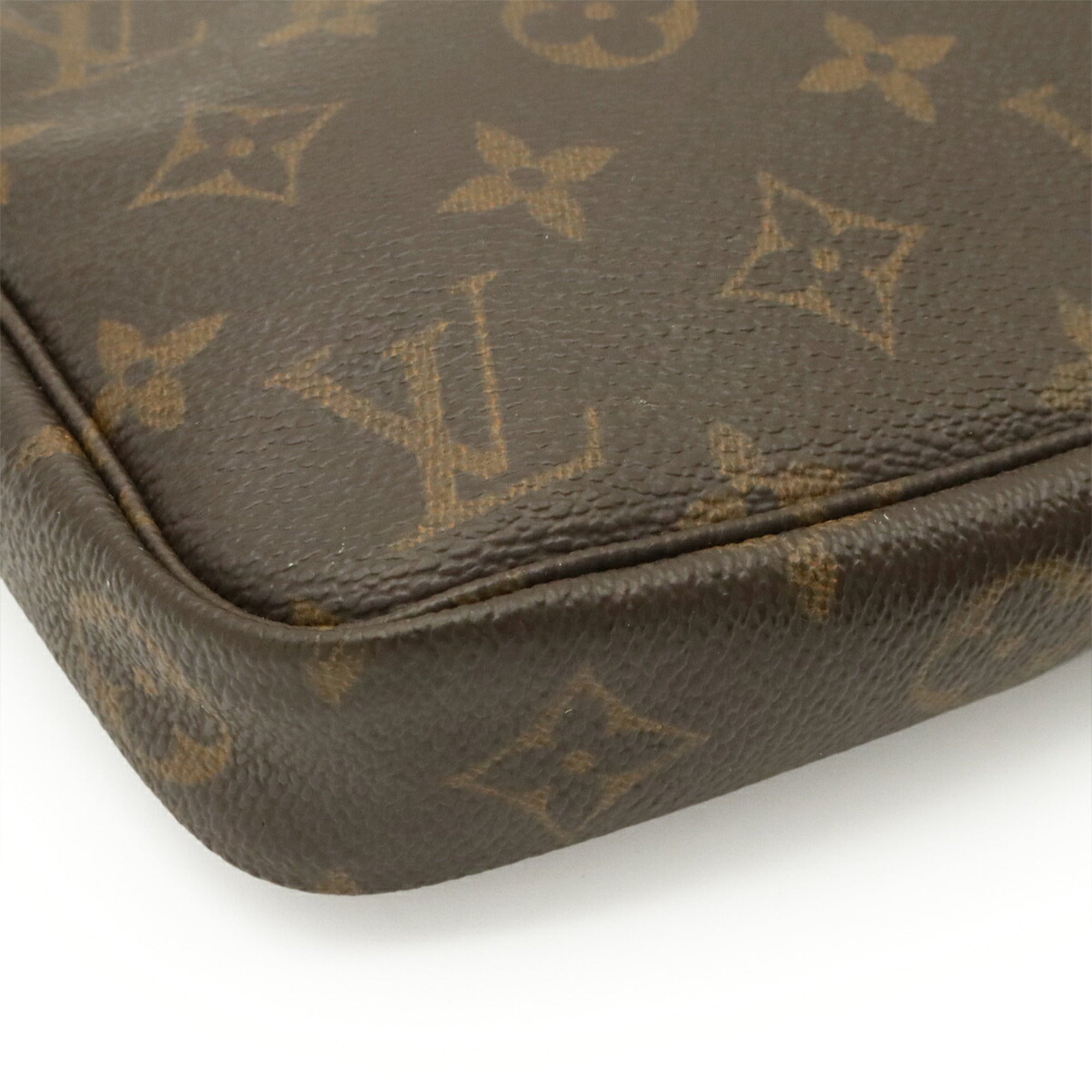 Louis Vuitton Brown Monogram Canvas Handbag Pochette Pouch (Pre-Owned)