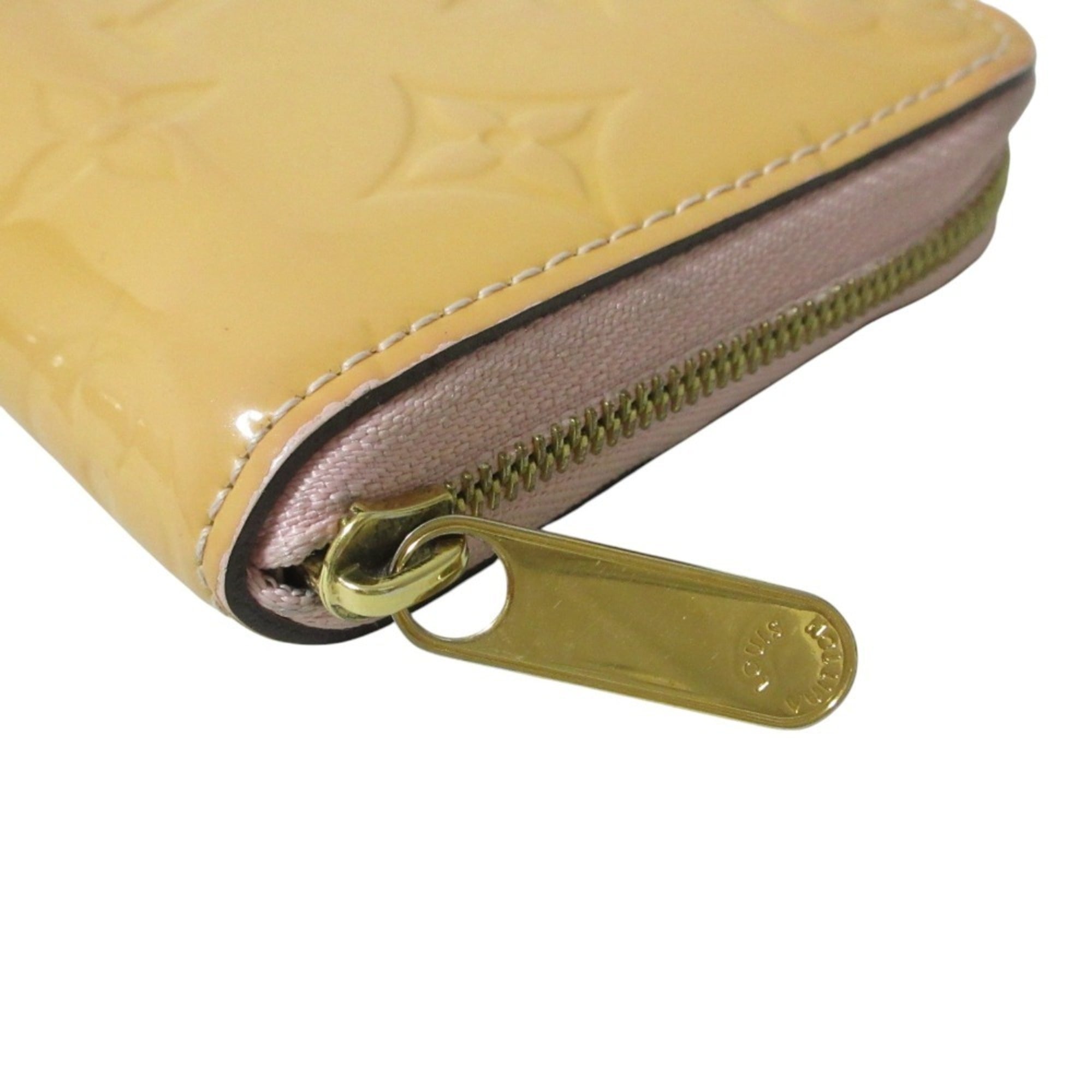 Louis Vuitton Monogram Vernis Beige Monogram Vernis Coin Purse/Coin Case (Pre-Owned)